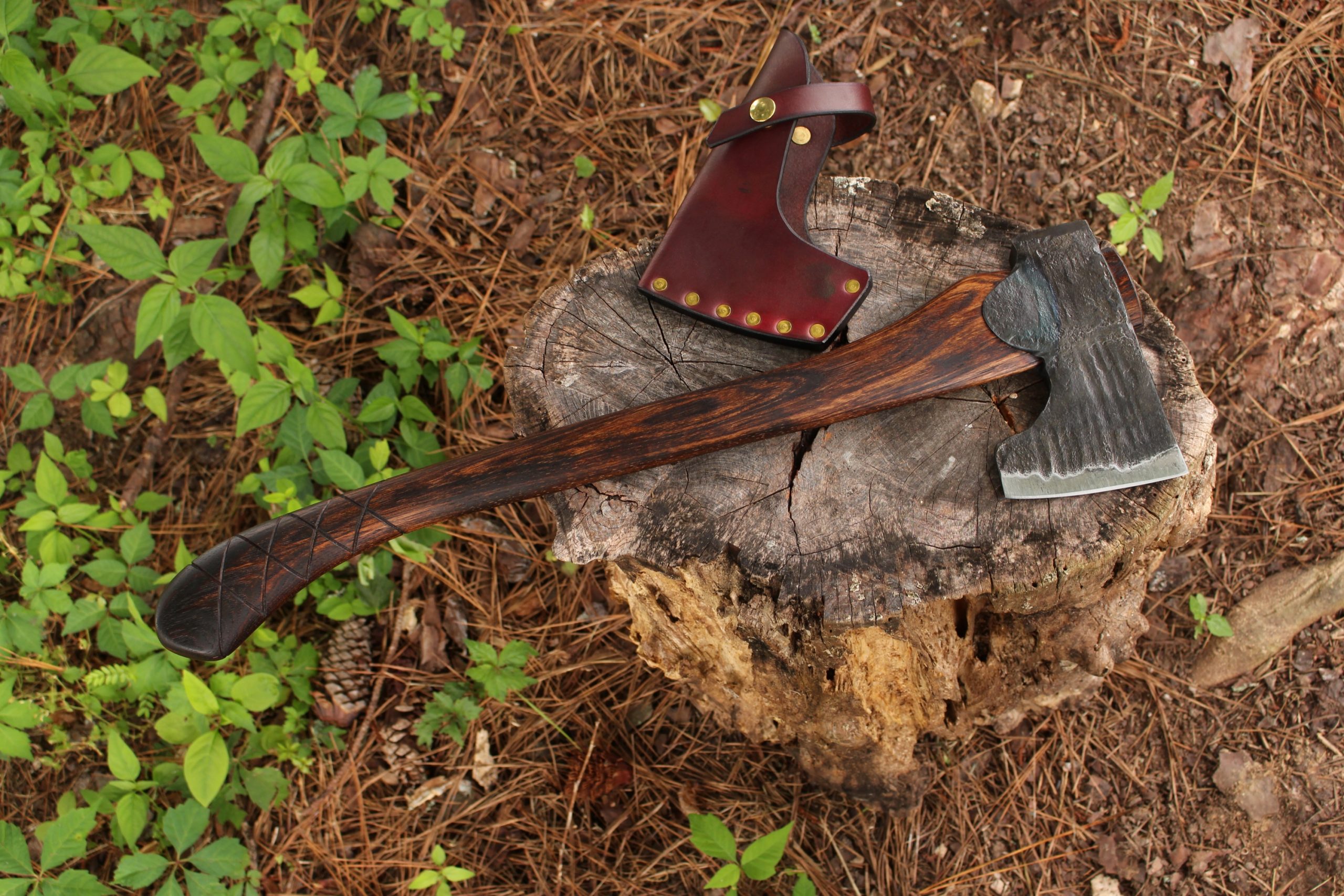 handmade, usa made, usa made axe, hatchet, chopping, wood chopping, outdoor, outdoorsman, survival, backwoodsman, hickory, axe made in america, axes made in the usa, ike bullington, wolf valley forge, valley forge, pack axe, back packing, camping, trail axe, hunting axe, trappers axe, camp axe, bush axe, belt axe, pack axe, leather shoulder rig, chopping axe, leather axe carrier, shoulder sling for axe, carpenter's axe, Wolf Valley Forge, Wolf Valley Forge axe release, Axe Wax, haversack, go back, man purse, man bag, canvas bag, reenactor, reenacting