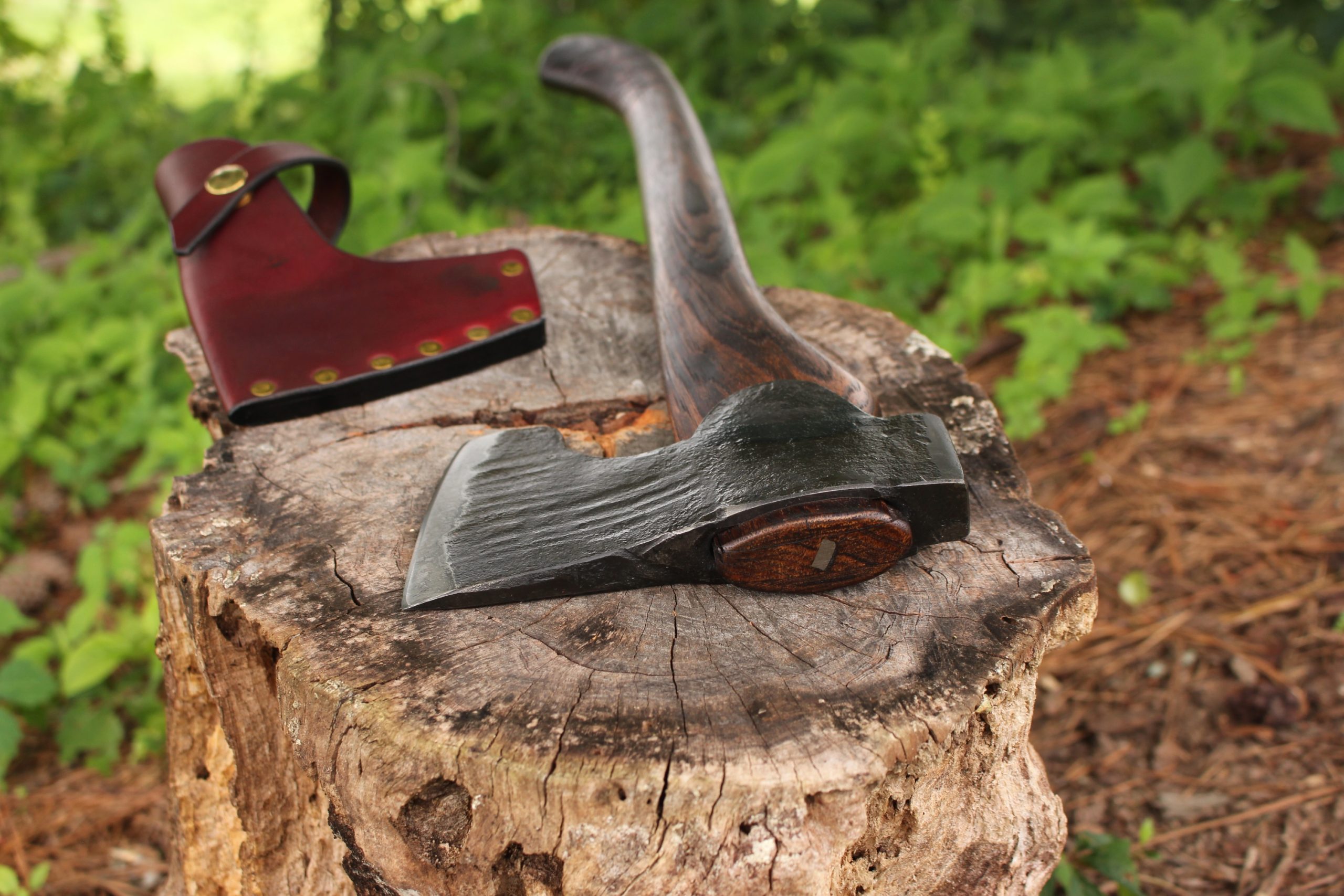 handmade, usa made, usa made axe, hatchet, chopping, wood chopping, outdoor, outdoorsman, survival, backwoodsman, hickory, axe made in america, axes made in the usa, ike bullington, wolf valley forge, valley forge, pack axe, back packing, camping, trail axe, hunting axe, trappers axe, camp axe, bush axe, belt axe, pack axe, leather shoulder rig, chopping axe, leather axe carrier, shoulder sling for axe, carpenter's axe, Wolf Valley Forge, Wolf Valley Forge axe release, Axe Wax, haversack, go back, man purse, man bag, canvas bag, reenactor, reenacting
