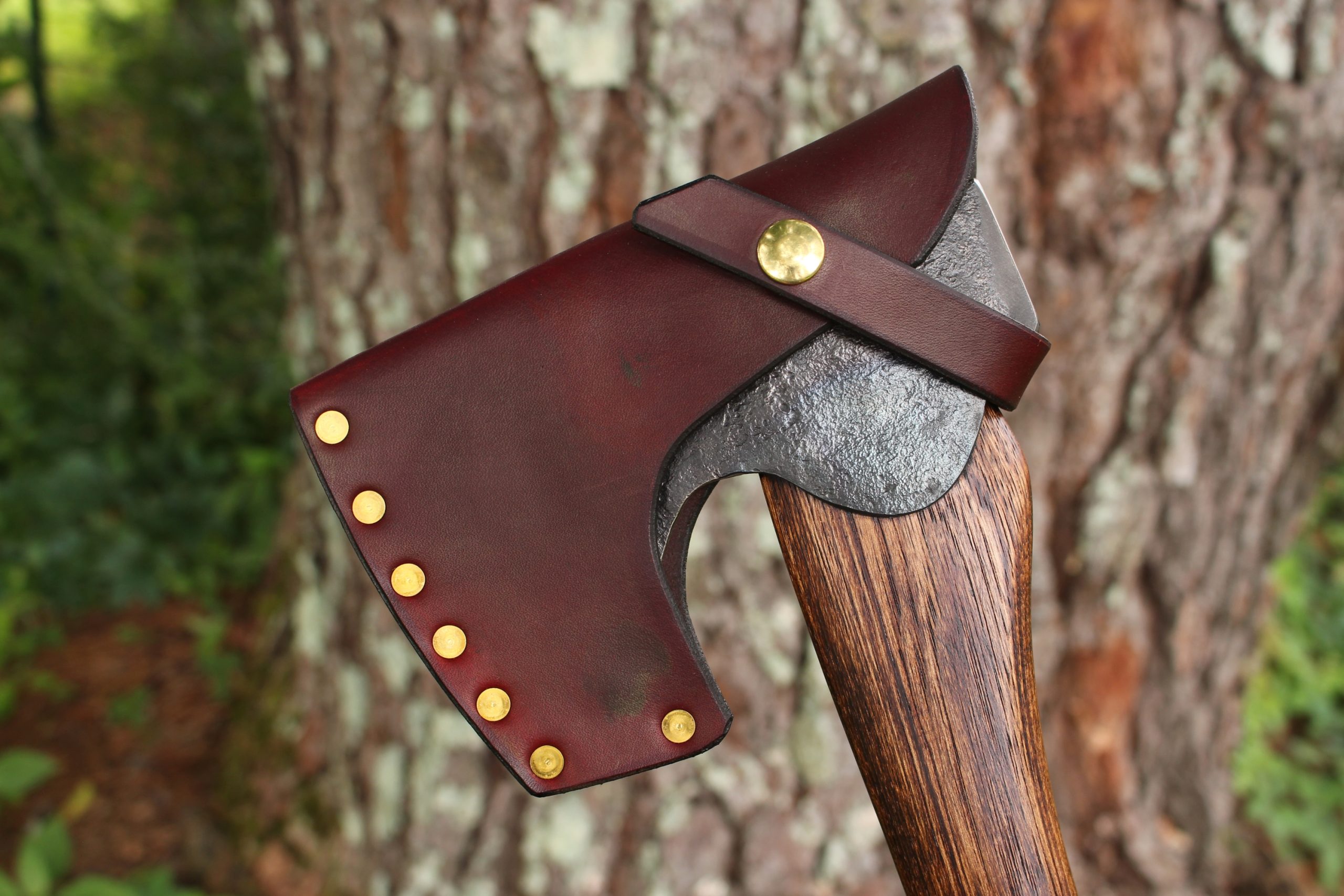 handmade, usa made, usa made axe, hatchet, chopping, wood chopping, outdoor, outdoorsman, survival, backwoodsman, hickory, axe made in america, axes made in the usa, ike bullington, wolf valley forge, valley forge, pack axe, back packing, camping, trail axe, hunting axe, trappers axe, camp axe, bush axe, belt axe, pack axe, leather shoulder rig, chopping axe, leather axe carrier, shoulder sling for axe, carpenter's axe, Wolf Valley Forge, Wolf Valley Forge axe release, Axe Wax, haversack, go back, man purse, man bag, canvas bag, reenactor, reenacting