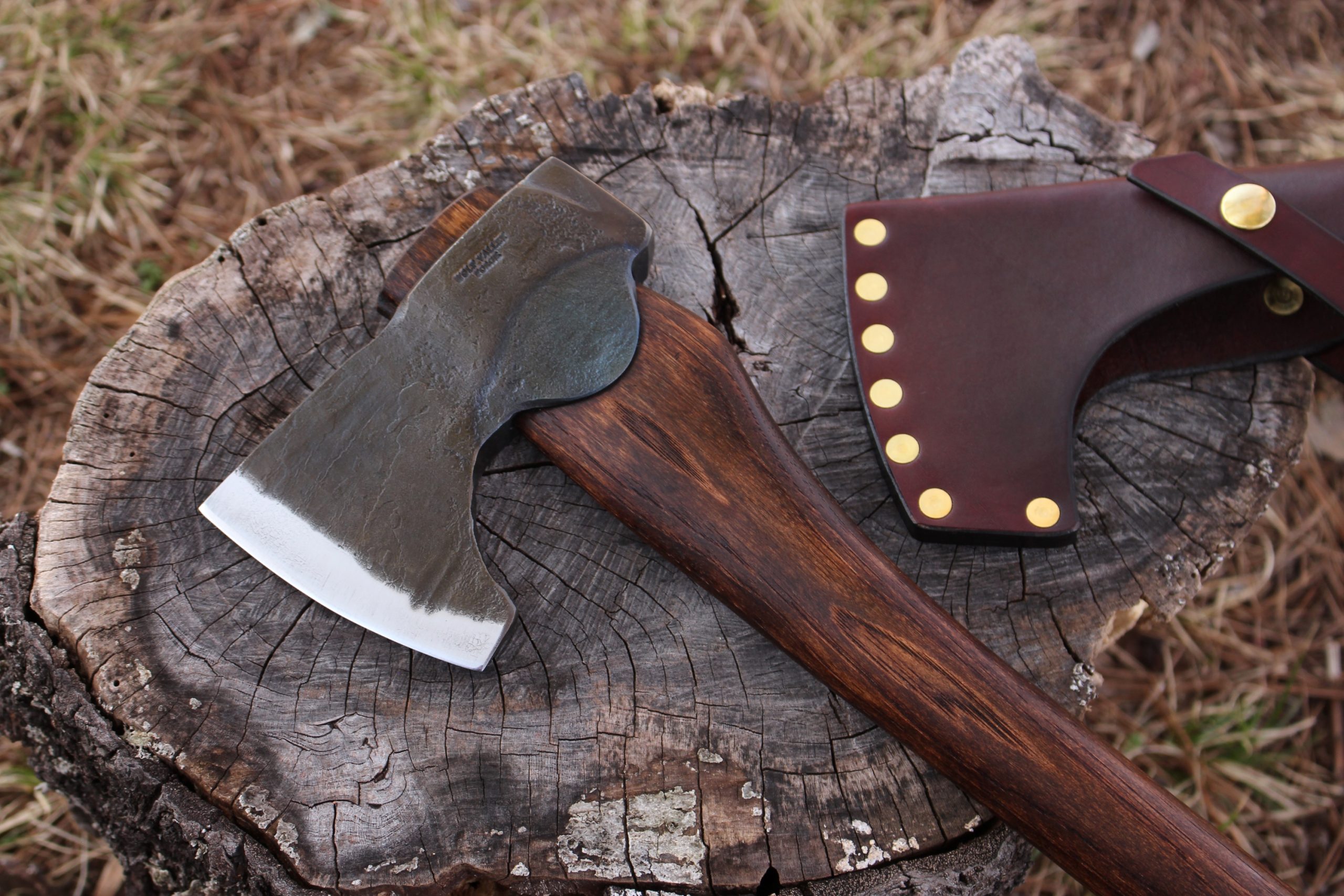 handmade, usa made, usa made axe, hatchet, chopping, wood chopping, outdoor, outdoorsman, survival, backwoodsman, hickory, axe made in america, axes made in the usa, ike bullington, wolf valley forge, valley forge, pack axe, back packing, camping, trail axe, hunting axe, trappers axe, camp axe, bush axe, belt axe, pack axe, leather shoulder rig, chopping axe, leather axe carrier, shoulder sling for axe, carpenter's axe, Wolf Valley Forge, Wolf Valley Forge axe release, Axe Wax, haversack, go back, man purse, man bag, canvas bag, reenactor, reenacting