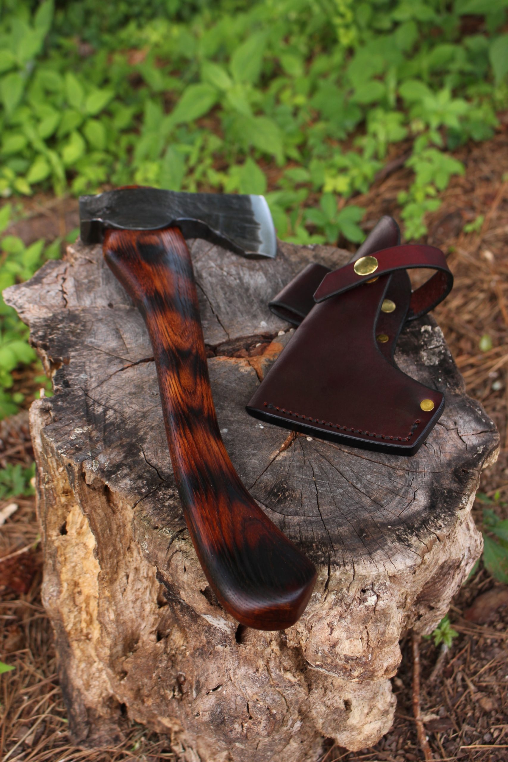 handmade, usa made, usa made axe, hatchet, chopping, wood chopping, outdoor, outdoorsman, survival, backwoodsman, hickory, axe made in america, axes made in the usa, ike bullington, wolf valley forge, valley forge, pack axe, back packing, camping, trail axe, hunting axe, trappers axe, camp axe, bush axe, belt axe, pack axe, leather shoulder rig, chopping axe, leather axe carrier, shoulder sling for axe, carpenter's axe, Wolf Valley Forge, Wolf Valley Forge axe release, Axe Wax, haversack, go back, man purse, man bag, canvas bag, reenactor, reenacting