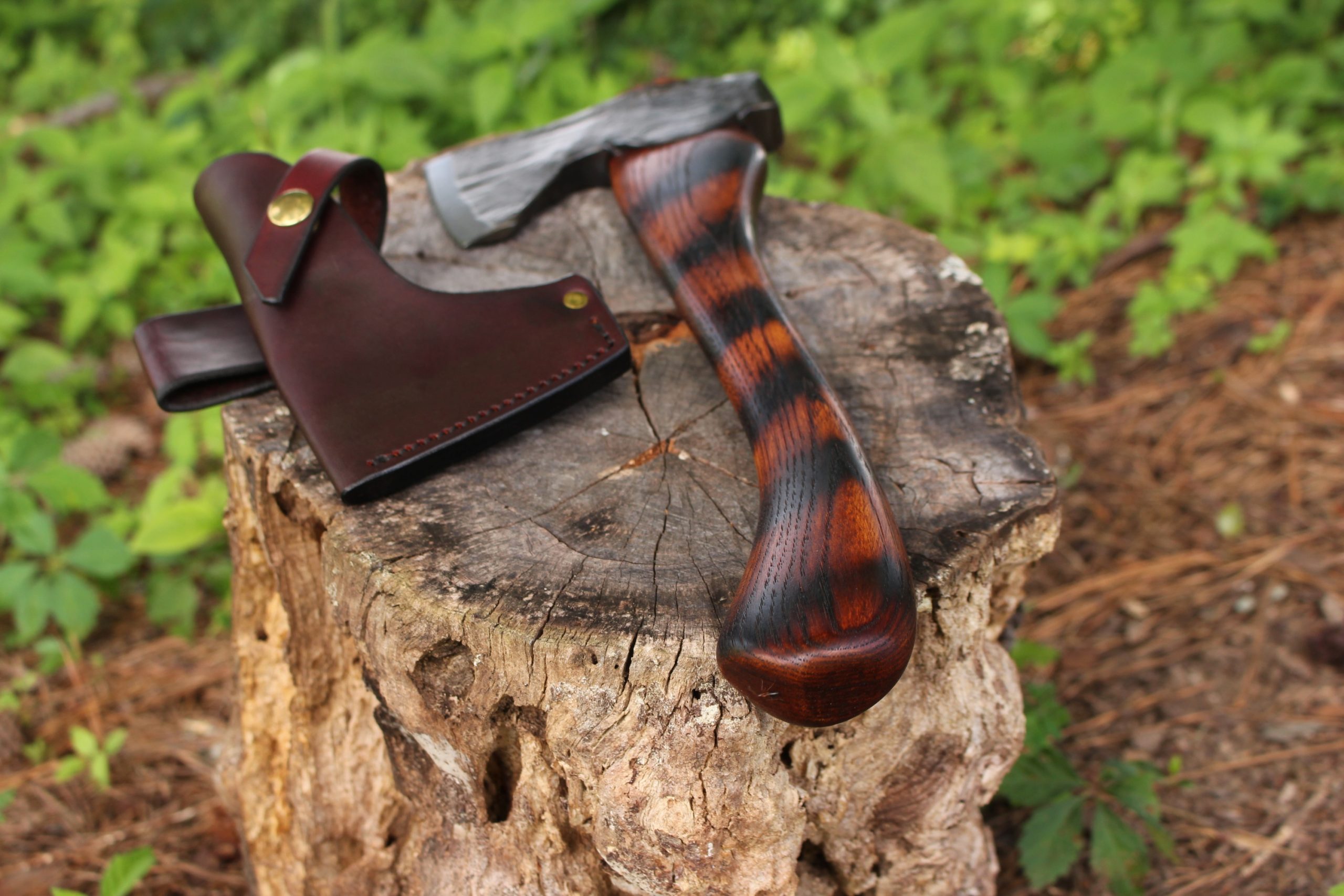 handmade, usa made, usa made axe, hatchet, chopping, wood chopping, outdoor, outdoorsman, survival, backwoodsman, hickory, axe made in america, axes made in the usa, ike bullington, wolf valley forge, valley forge, pack axe, back packing, camping, trail axe, hunting axe, trappers axe, camp axe, bush axe, belt axe, pack axe, leather shoulder rig, chopping axe, leather axe carrier, shoulder sling for axe, carpenter's axe, Wolf Valley Forge, Wolf Valley Forge axe release, Axe Wax, haversack, go back, man purse, man bag, canvas bag, reenactor, reenacting