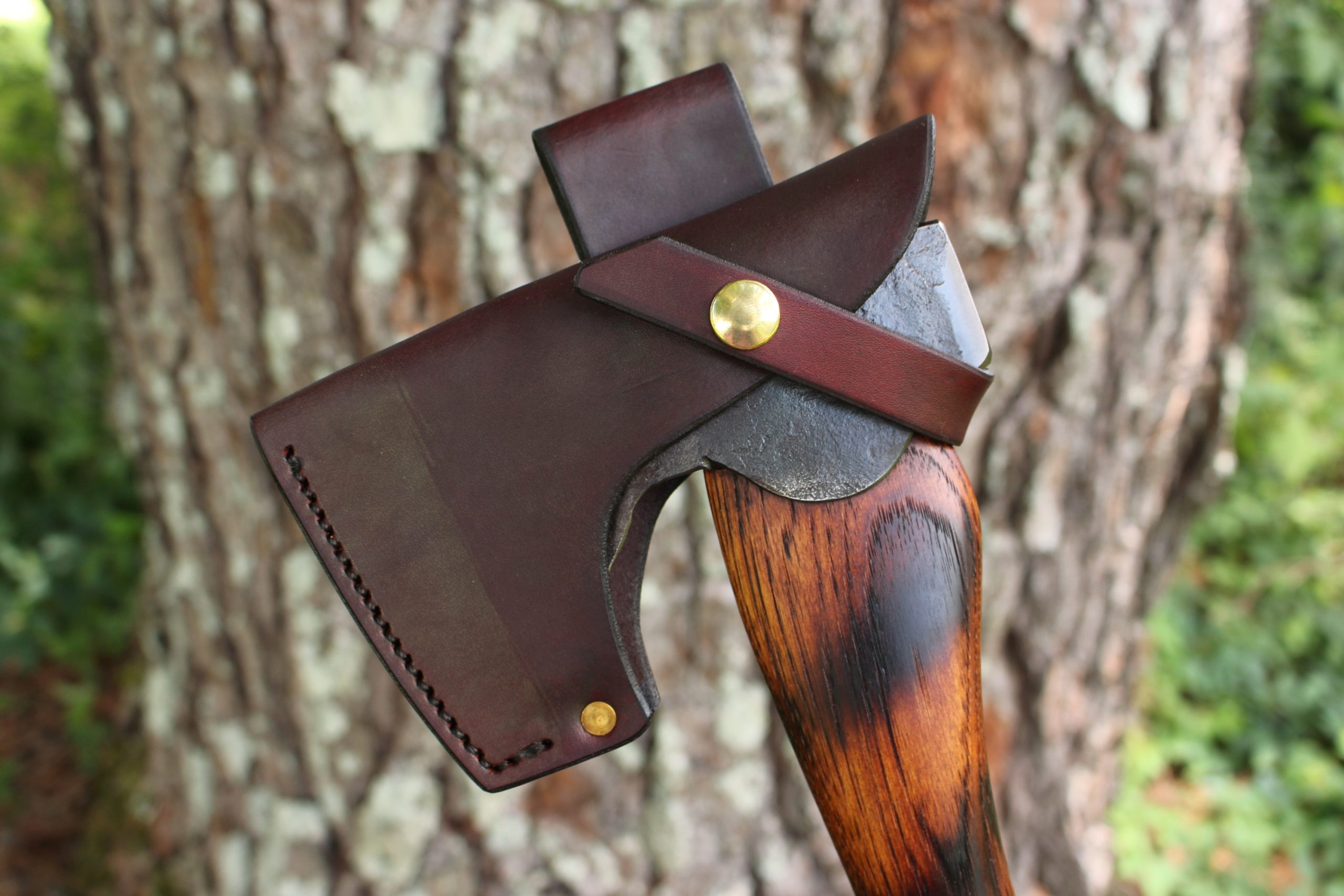 handmade, usa made, usa made axe, hatchet, chopping, wood chopping, outdoor, outdoorsman, survival, backwoodsman, hickory, axe made in america, axes made in the usa, ike bullington, wolf valley forge, valley forge, pack axe, back packing, camping, trail axe, hunting axe, trappers axe, camp axe, bush axe, belt axe, pack axe, leather shoulder rig, chopping axe, leather axe carrier, shoulder sling for axe, carpenter's axe, Wolf Valley Forge, Wolf Valley Forge axe release, Axe Wax, haversack, go back, man purse, man bag, canvas bag, reenactor, reenacting