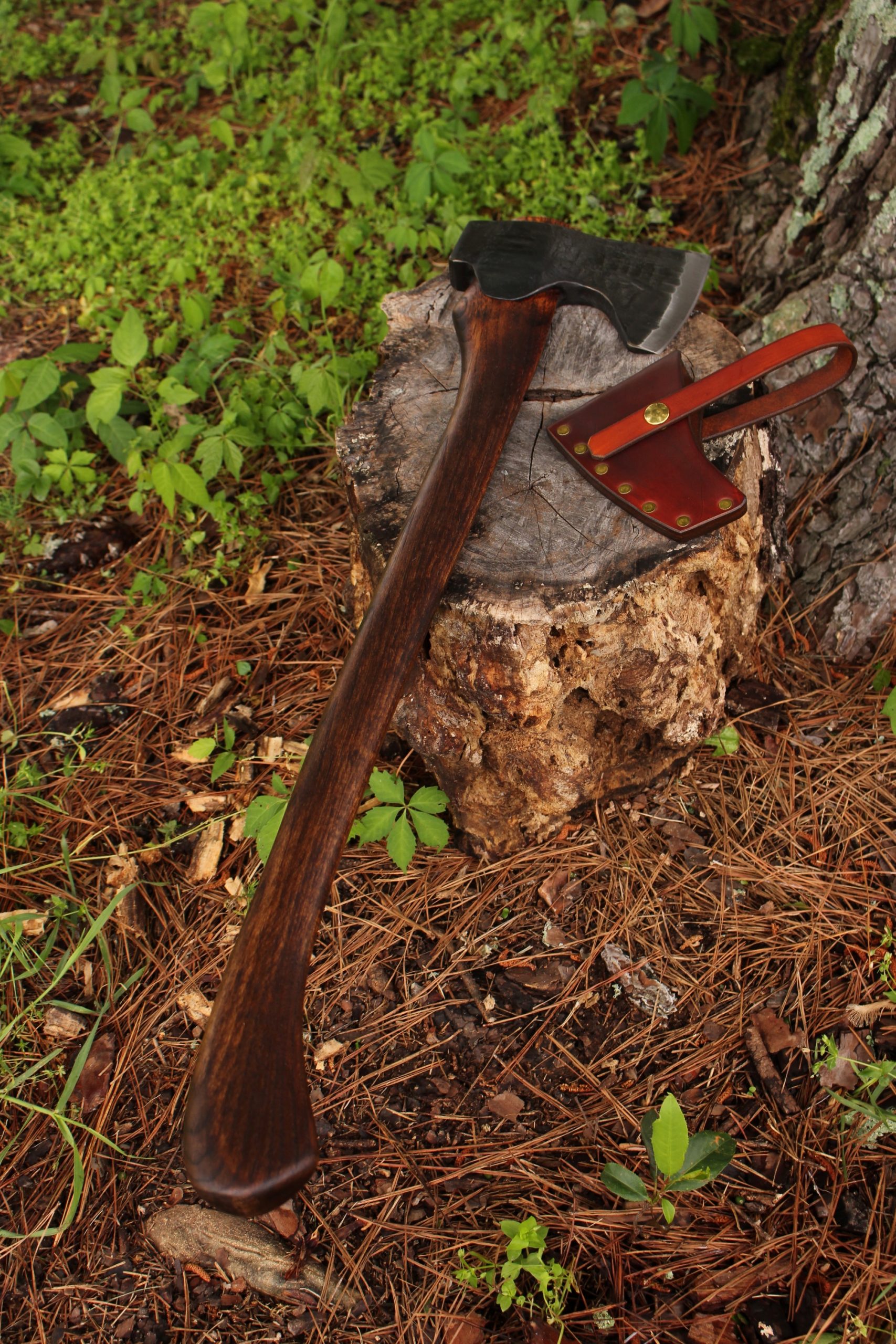 handmade, usa made, usa made axe, hatchet, chopping, wood chopping, outdoor, outdoorsman, survival, backwoodsman, hickory, axe made in america, axes made in the usa, ike bullington, wolf valley forge, valley forge, pack axe, back packing, camping, trail axe, hunting axe, trappers axe, camp axe, bush axe, belt axe, pack axe, leather shoulder rig, chopping axe, leather axe carrier, shoulder sling for axe, carpenter's axe, Wolf Valley Forge, Wolf Valley Forge axe release, Axe Wax, haversack, go bag, man purse, man bag, canvas bag, reenactor, reenacting, Trekker Axe, Axe Life