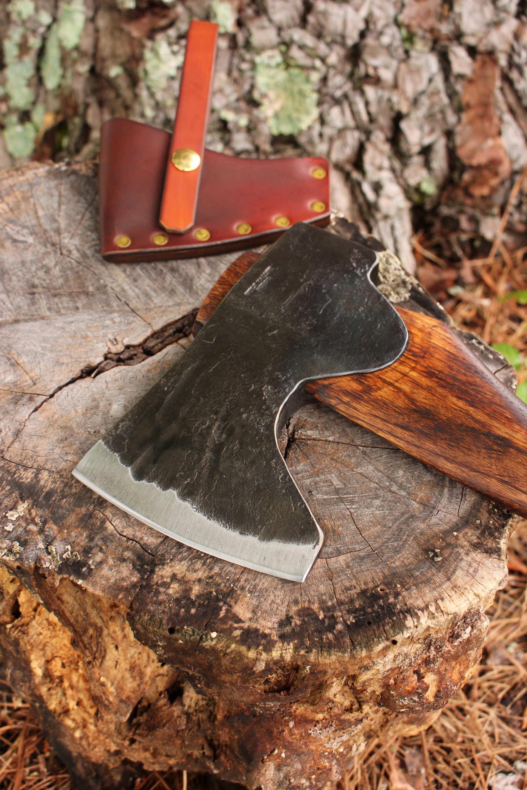handmade, usa made, usa made axe, hatchet, chopping, wood chopping, outdoor, outdoorsman, survival, backwoodsman, hickory, axe made in america, axes made in the usa, ike bullington, wolf valley forge, valley forge, pack axe, back packing, camping, trail axe, hunting axe, trappers axe, camp axe, bush axe, belt axe, pack axe, leather shoulder rig, chopping axe, leather axe carrier, shoulder sling for axe, carpenter's axe, Wolf Valley Forge, Wolf Valley Forge axe release, Axe Wax, haversack, go bag, man purse, man bag, canvas bag, reenactor, reenacting, Trekker Axe, Axe Life