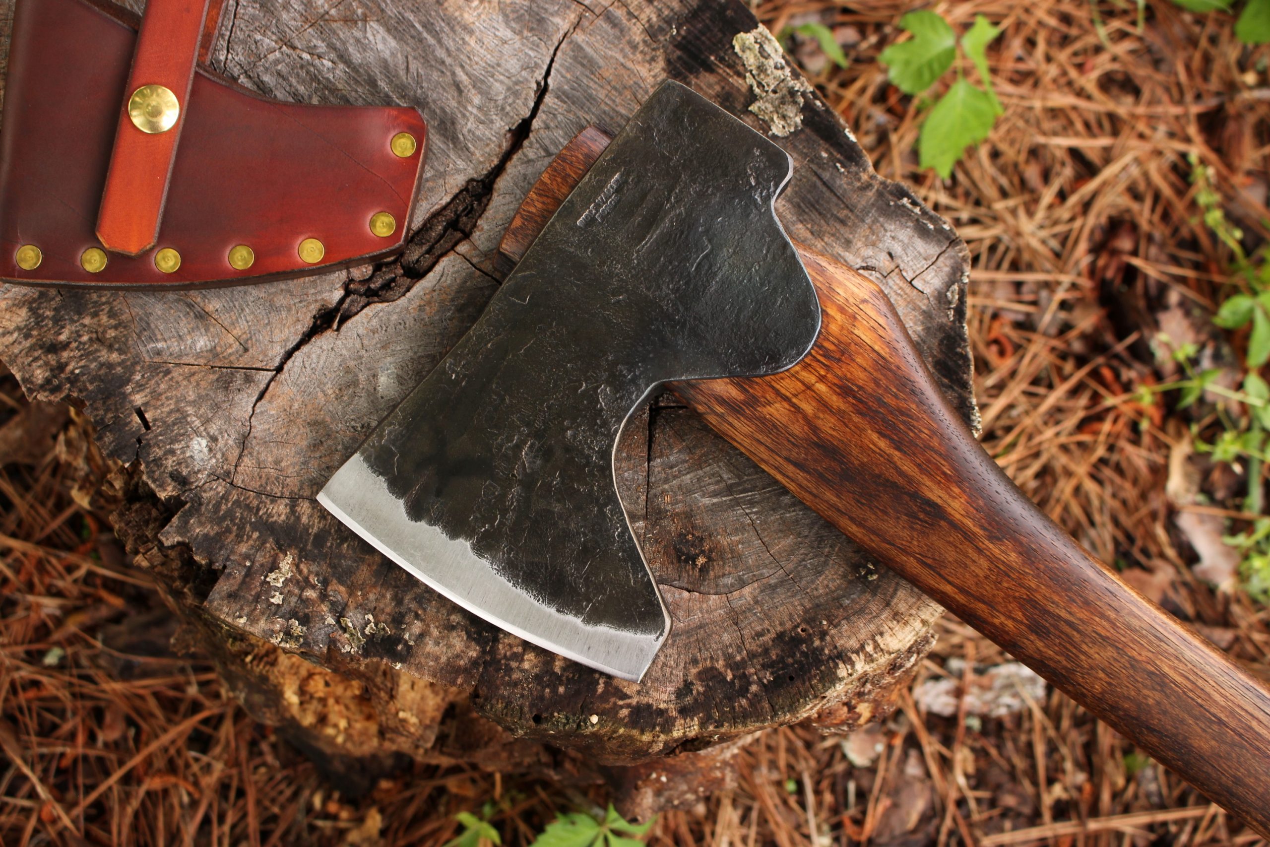 handmade, usa made, usa made axe, hatchet, chopping, wood chopping, outdoor, outdoorsman, survival, backwoodsman, hickory, axe made in america, axes made in the usa, ike bullington, wolf valley forge, valley forge, pack axe, back packing, camping, trail axe, hunting axe, trappers axe, camp axe, bush axe, belt axe, pack axe, leather shoulder rig, chopping axe, leather axe carrier, shoulder sling for axe, carpenter's axe, Wolf Valley Forge, Wolf Valley Forge axe release, Axe Wax, haversack, go bag, man purse, man bag, canvas bag, reenactor, reenacting, Trekker Axe, Axe Life