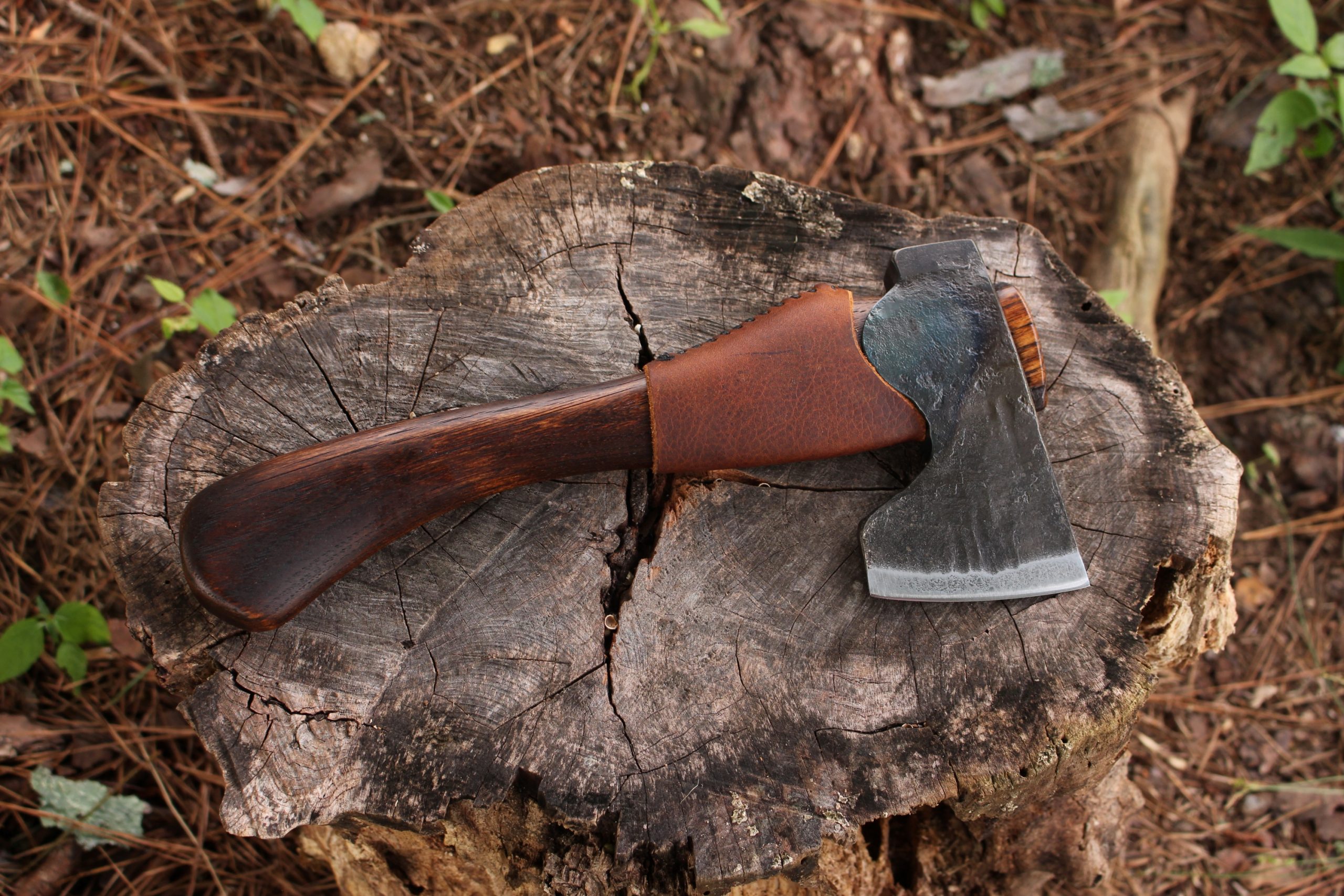 handmade, usa made, usa made axe, hatchet, chopping, wood chopping, outdoor, outdoorsman, survival, backwoodsman, hickory, axe made in america, axes made in the usa, ike bullington, wolf valley forge, valley forge, pack axe, back packing, camping, trail axe, hunting axe, trappers axe, camp axe, bush axe, belt axe, pack axe, leather shoulder rig, chopping axe, leather axe carrier, shoulder sling for axe, carpenter's axe, Wolf Valley Forge, Wolf Valley Forge axe release, Axe Wax, haversack, go bag, man purse, man bag, canvas bag, reenactor, reenacting, Trekker Axe, Axe Life