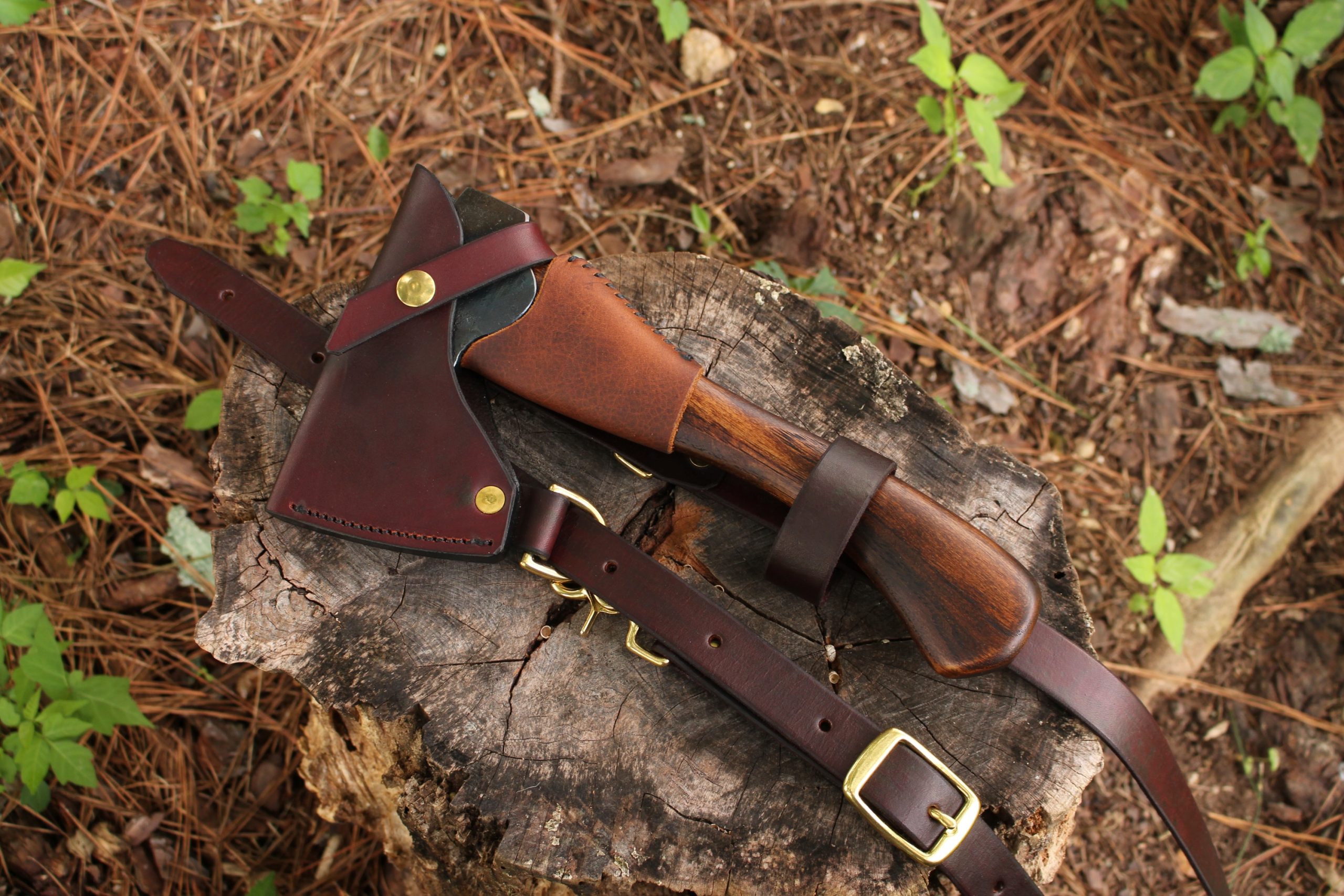 handmade, usa made, usa made axe, hatchet, chopping, wood chopping, outdoor, outdoorsman, survival, backwoodsman, hickory, axe made in america, axes made in the usa, ike bullington, wolf valley forge, valley forge, pack axe, back packing, camping, trail axe, hunting axe, trappers axe, camp axe, bush axe, belt axe, pack axe, leather shoulder rig, chopping axe, leather axe carrier, shoulder sling for axe, carpenter's axe, Wolf Valley Forge, Wolf Valley Forge axe release, Axe Wax, haversack, go bag, man purse, man bag, canvas bag, reenactor, reenacting, Trekker Axe, Axe Life