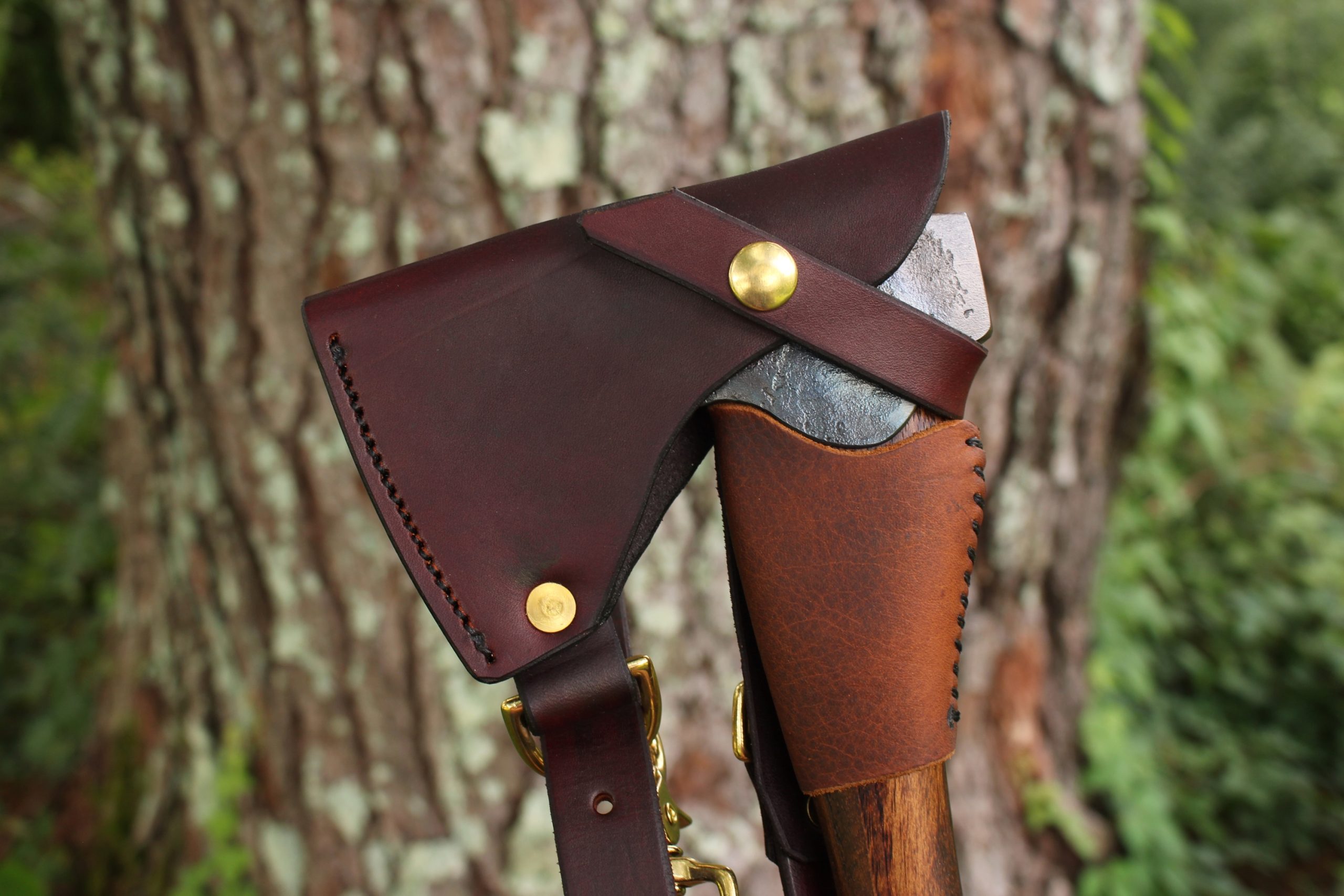 handmade, usa made, usa made axe, hatchet, chopping, wood chopping, outdoor, outdoorsman, survival, backwoodsman, hickory, axe made in america, axes made in the usa, ike bullington, wolf valley forge, valley forge, pack axe, back packing, camping, trail axe, hunting axe, trappers axe, camp axe, bush axe, belt axe, pack axe, leather shoulder rig, chopping axe, leather axe carrier, shoulder sling for axe, carpenter's axe, Wolf Valley Forge, Wolf Valley Forge axe release, Axe Wax, haversack, go bag, man purse, man bag, canvas bag, reenactor, reenacting, Trekker Axe, Axe Life