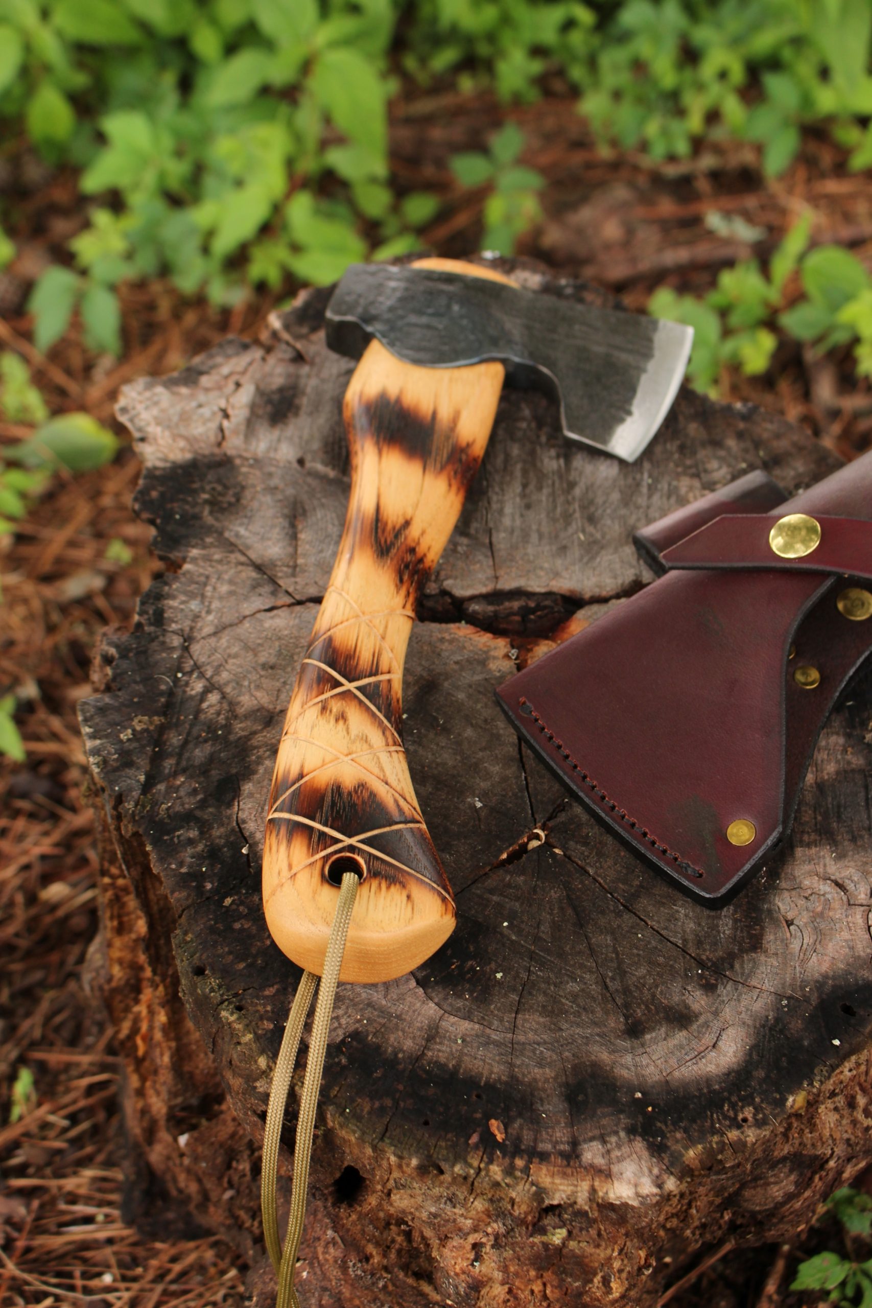 handmade, usa made, usa made axe, hatchet, chopping, wood chopping, outdoor, outdoorsman, survival, backwoodsman, hickory, axe made in america, axes made in the usa, ike bullington, wolf valley forge, valley forge, pack axe, back packing, camping, trail axe, hunting axe, trappers axe, camp axe, bush axe, belt axe, pack axe, leather shoulder rig, chopping axe, leather axe carrier, shoulder sling for axe, carpenter's axe, Wolf Valley Forge, Wolf Valley Forge axe release, Axe Wax, haversack, go bag, man purse, man bag, canvas bag, reenactor, reenacting, Trekker Axe, Axe Life
