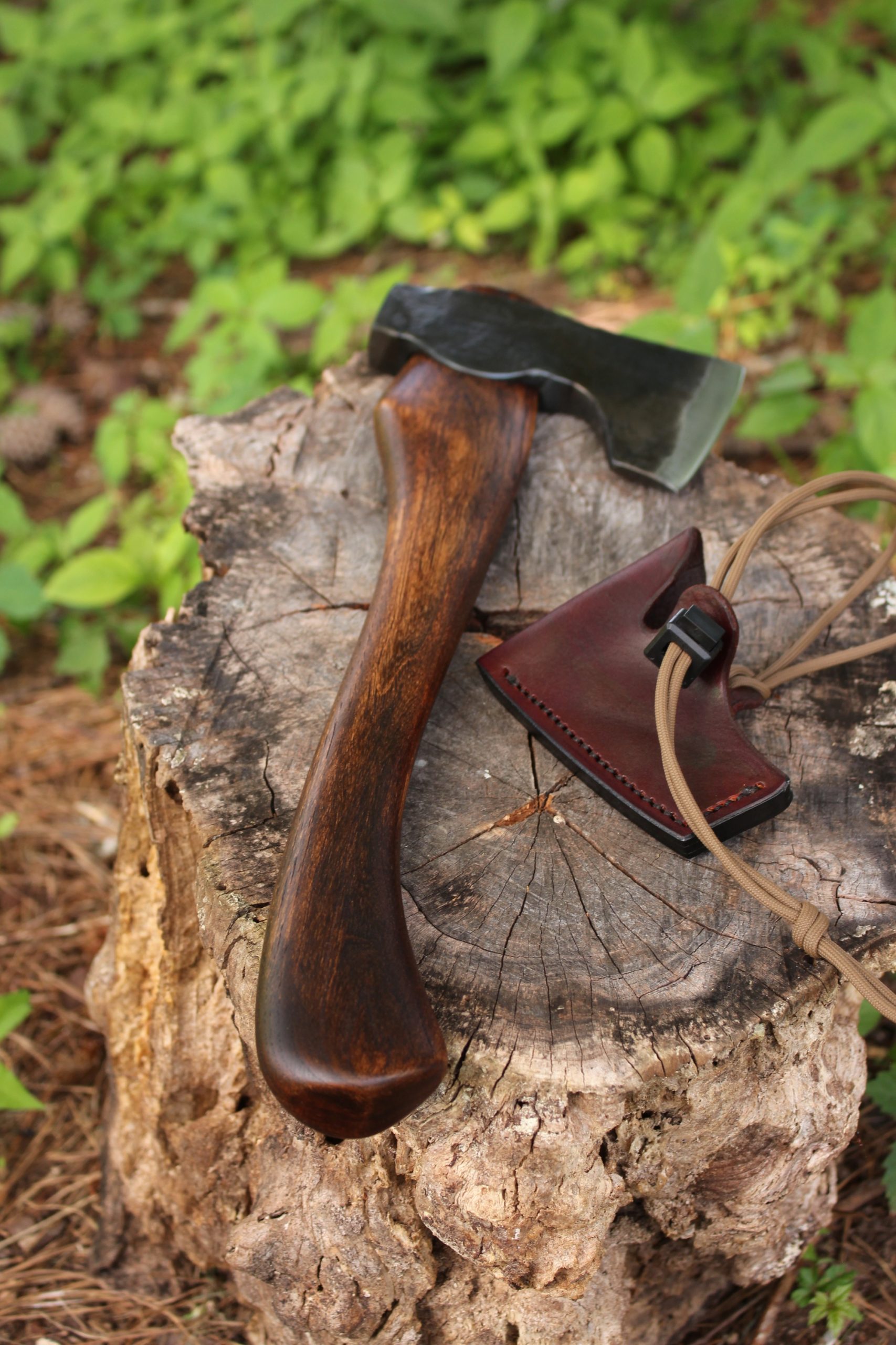 handmade, usa made, usa made axe, hatchet, chopping, wood chopping, outdoor, outdoorsman, survival, backwoodsman, hickory, axe made in america, axes made in the usa, ike bullington, wolf valley forge, valley forge, pack axe, back packing, camping, trail axe, hunting axe, trappers axe, camp axe, bush axe, belt axe, pack axe, leather shoulder rig, chopping axe, leather axe carrier, shoulder sling for axe, carpenter's axe, Wolf Valley Forge, Wolf Valley Forge axe release, Axe Wax, haversack, go bag, man purse, man bag, canvas bag, reenactor, reenacting, Trekker Axe, Axe Life