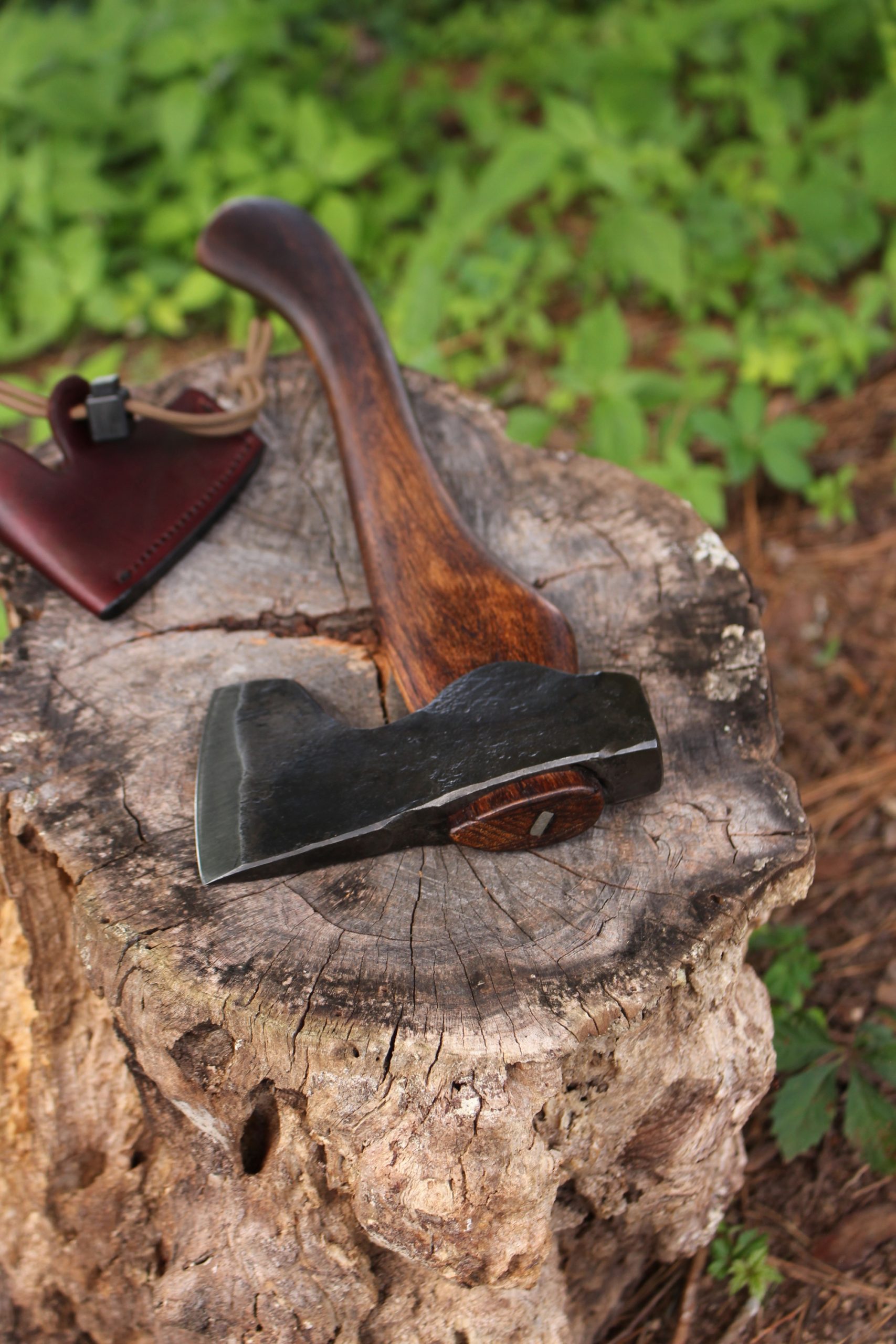 handmade, usa made, usa made axe, hatchet, chopping, wood chopping, outdoor, outdoorsman, survival, backwoodsman, hickory, axe made in america, axes made in the usa, ike bullington, wolf valley forge, valley forge, pack axe, back packing, camping, trail axe, hunting axe, trappers axe, camp axe, bush axe, belt axe, pack axe, leather shoulder rig, chopping axe, leather axe carrier, shoulder sling for axe, carpenter's axe, Wolf Valley Forge, Wolf Valley Forge axe release, Axe Wax, haversack, go bag, man purse, man bag, canvas bag, reenactor, reenacting, Trekker Axe, Axe Life