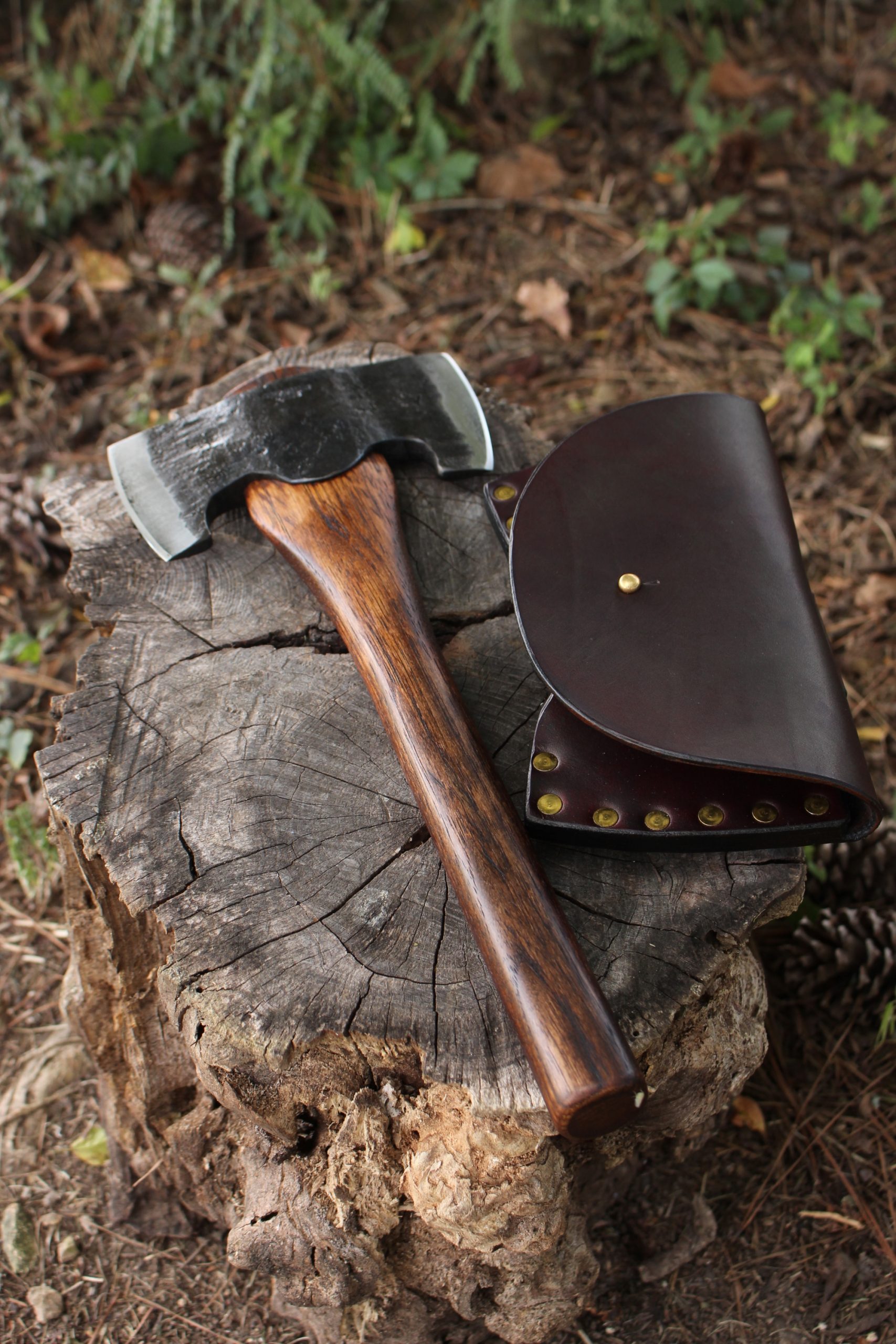 handmade, usa made, usa made axe, hatchet, chopping, wood chopping, outdoor, outdoorsman, survival, backwoodsman, hickory, axe made in america, axes made in the usa, ike bullington, wolf valley forge, valley forge, pack axe, back packing, camping, trail axe, hunting axe, trappers axe, camp axe, bush axe, belt axe, pack axe, leather shoulder rig, chopping axe, leather axe carrier, shoulder sling for axe, carpenter's axe, Wolf Valley Forge, Wolf Valley Forge axe release, Axe Wax, haversack, go bag, man purse, man bag, canvas bag, reenactor, reenacting, Trekker Axe, Axe Life