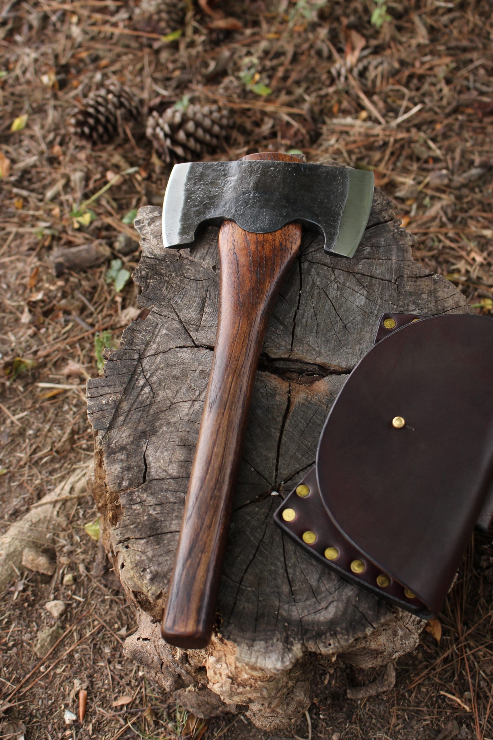 handmade, usa made, usa made axe, hatchet, chopping, wood chopping, outdoor, outdoorsman, survival, backwoodsman, hickory, axe made in america, axes made in the usa, ike bullington, wolf valley forge, valley forge, pack axe, back packing, camping, trail axe, hunting axe, trappers axe, camp axe, bush axe, belt axe, pack axe, leather shoulder rig, chopping axe, leather axe carrier, shoulder sling for axe, carpenter's axe, Wolf Valley Forge, Wolf Valley Forge axe release, Axe Wax, haversack, go bag, man purse, man bag, canvas bag, reenactor, reenacting, Trekker Axe, Axe Life
