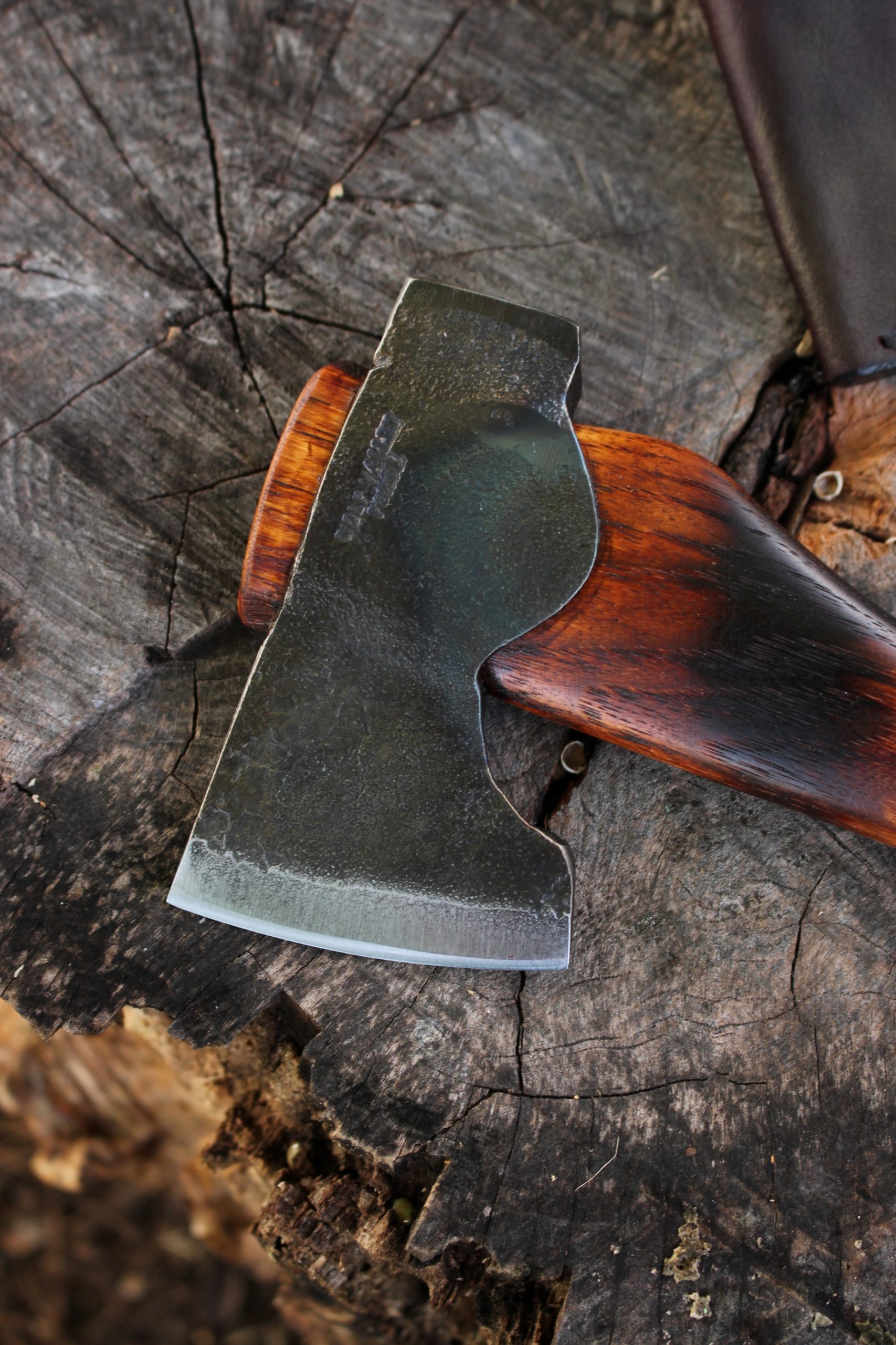 handmade, usa made, usa made axe, hatchet, chopping, wood chopping, outdoor, outdoorsman, survival, backwoodsman, hickory, axe made in amera, axes made in the usa, ike bullington, wolf valley forge, valley forge, pack axe, back packing, camping, trail axe, hunting axe, trappers axe, camp axe, bush axe, belt axe, pack axe, leather shoulder rig, chopping axe, leather axe carrier, shoulder sling for axe, Carpenter's Axe, New Wolf Valley Forge Axe Release, WVF