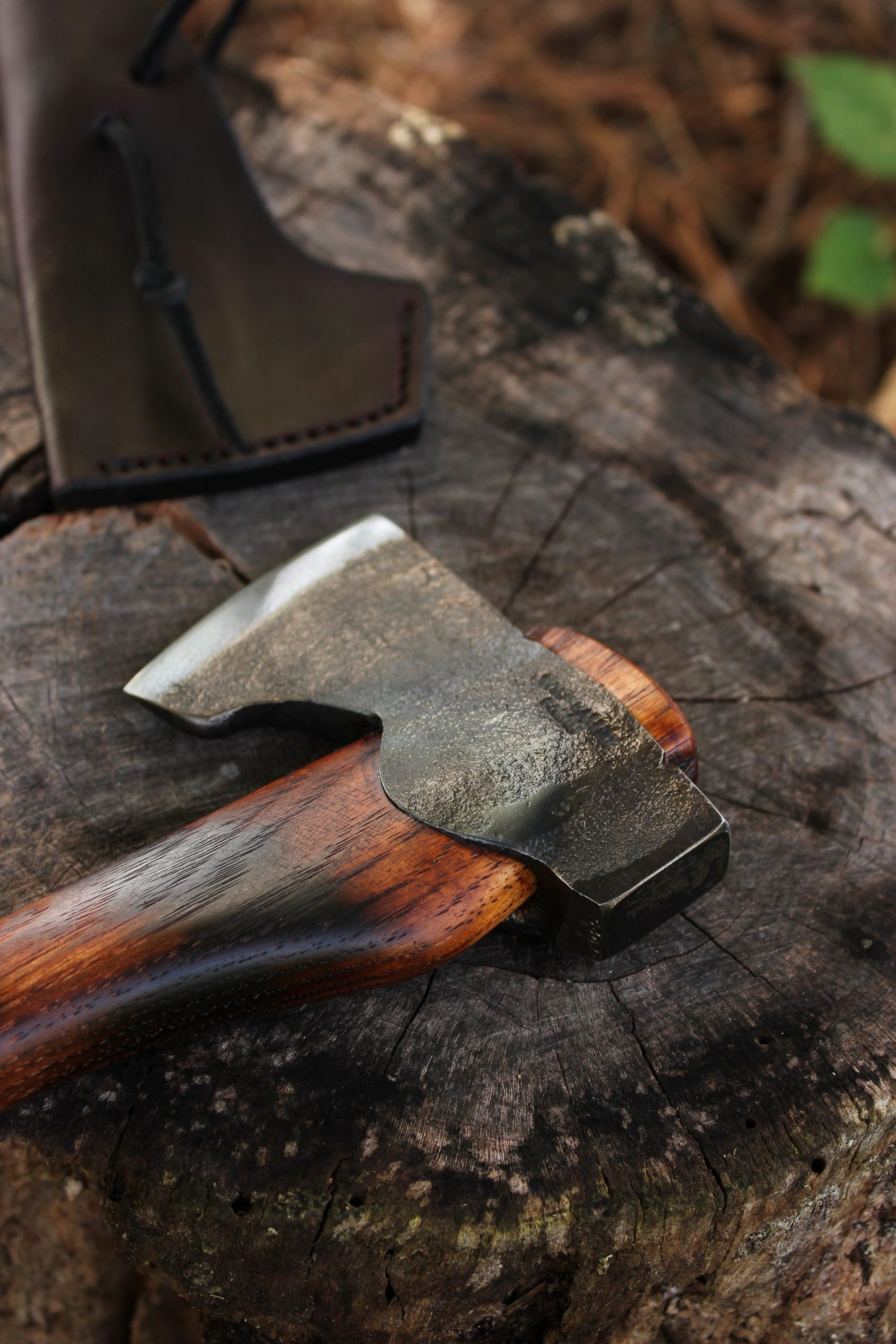 handmade, usa made, usa made axe, hatchet, chopping, wood chopping, outdoor, outdoorsman, survival, backwoodsman, hickory, axe made in amera, axes made in the usa, ike bullington, wolf valley forge, valley forge, pack axe, back packing, camping, trail axe, hunting axe, trappers axe, camp axe, bush axe, belt axe, pack axe, leather shoulder rig, chopping axe, leather axe carrier, shoulder sling for axe, Carpenter's Axe, New Wolf Valley Forge Axe Release, WVF
