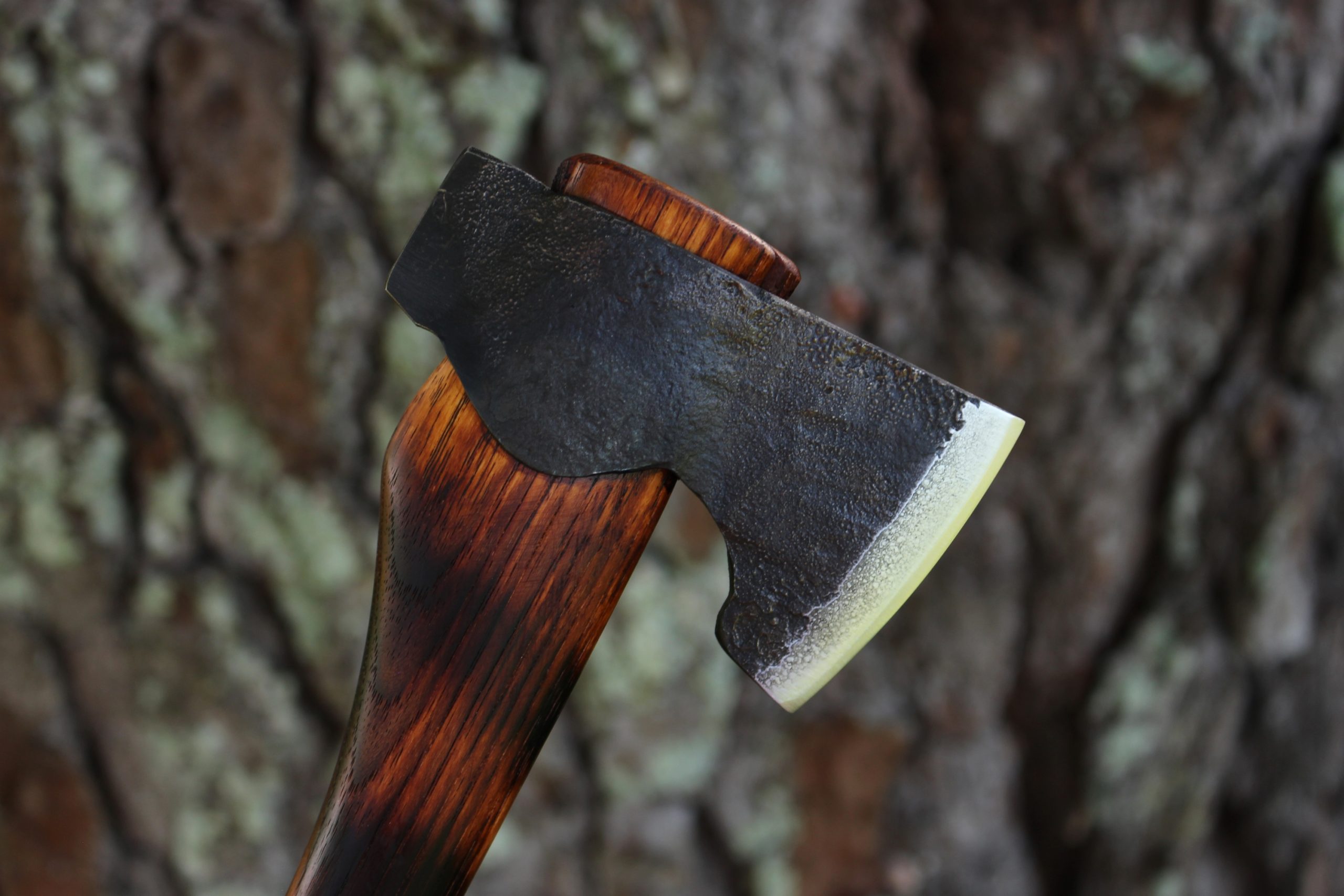 handmade, usa made, usa made axe, hatchet, chopping, wood chopping, outdoor, outdoorsman, survival, backwoodsman, hickory, axe made in amera, axes made in the usa, ike bullington, wolf valley forge, valley forge, pack axe, back packing, camping, trail axe, hunting axe, trappers axe, camp axe, bush axe, belt axe, pack axe, leather shoulder rig, chopping axe, leather axe carrier, shoulder sling for axe, Carpenter's Axe, New Wolf Valley Forge Axe Release, WVF