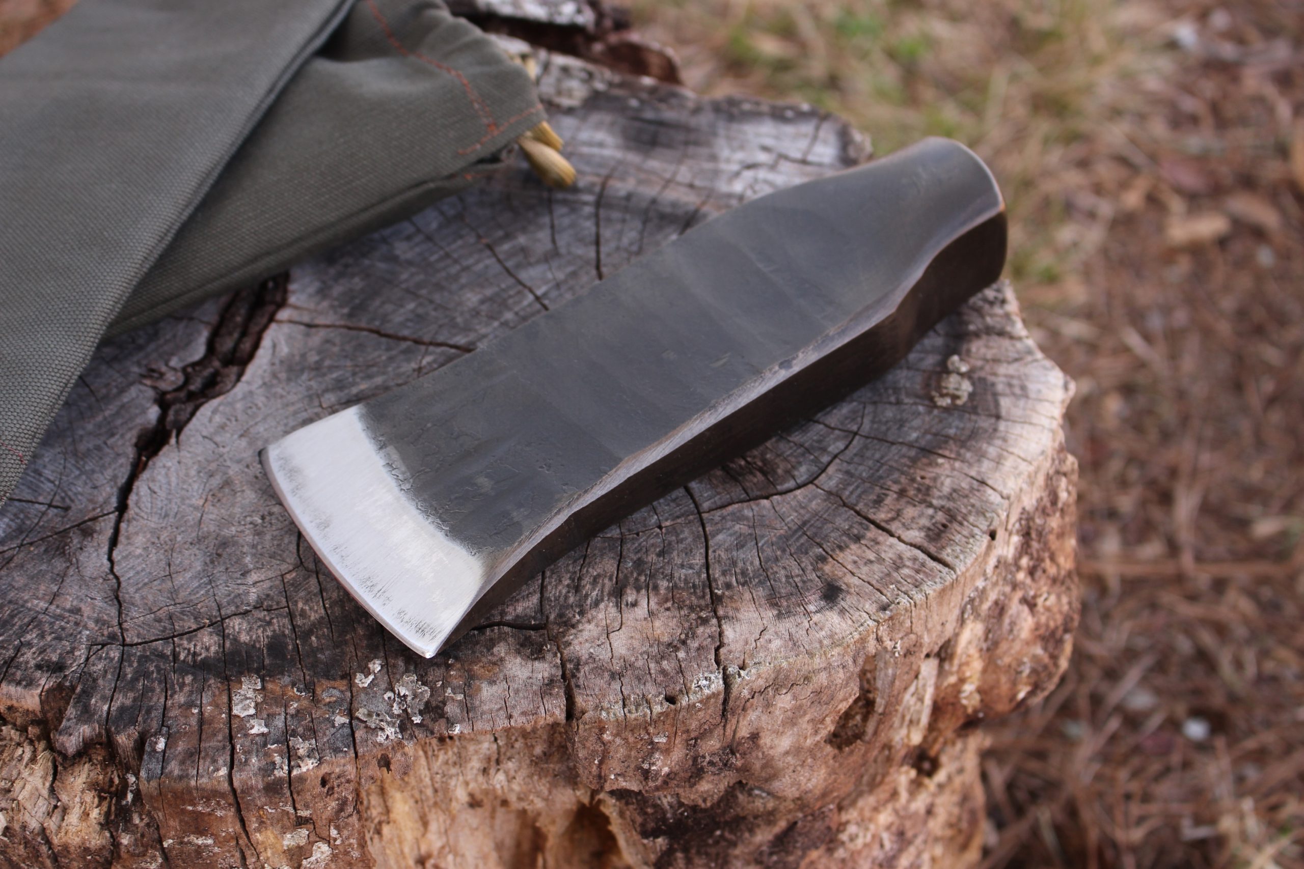 handmade, usa made, usa made axe, hatchet, chopping, wood chopping, outdoor, outdoorsman, survival, backwoodsman, hickory, axe made in america, axes made in the usa, ike bullington, wolf valley forge, valley forge, pack axe, back packing, camping, trail axe, hunting axe, trappers axe, camp axe, bush axe, belt axe, pack axe, leather shoulder rig, chopping axe, leather axe carrier, shoulder sling for axe, carpenter's axe, Wolf Valley Forge, Wolf Valley Forge axe release, Axe Wax, haversack, go bag, man purse, man bag, canvas bag, reenactor, reenacting, Trekker Axe, Axe Life