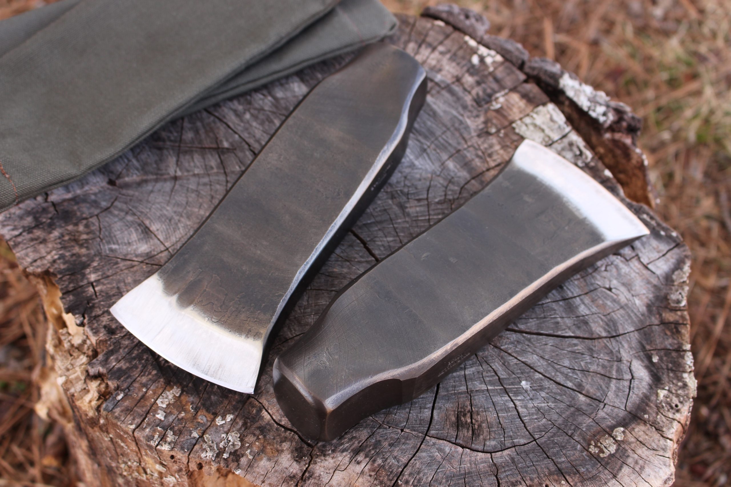 handmade, usa made, usa made axe, hatchet, chopping, wood chopping, outdoor, outdoorsman, survival, backwoodsman, hickory, axe made in america, axes made in the usa, ike bullington, wolf valley forge, valley forge, pack axe, back packing, camping, trail axe, hunting axe, trappers axe, camp axe, bush axe, belt axe, pack axe, leather shoulder rig, chopping axe, leather axe carrier, shoulder sling for axe, carpenter's axe, Wolf Valley Forge, Wolf Valley Forge axe release, Axe Wax, haversack, go bag, man purse, man bag, canvas bag, reenactor, reenacting, Trekker Axe, Axe Life