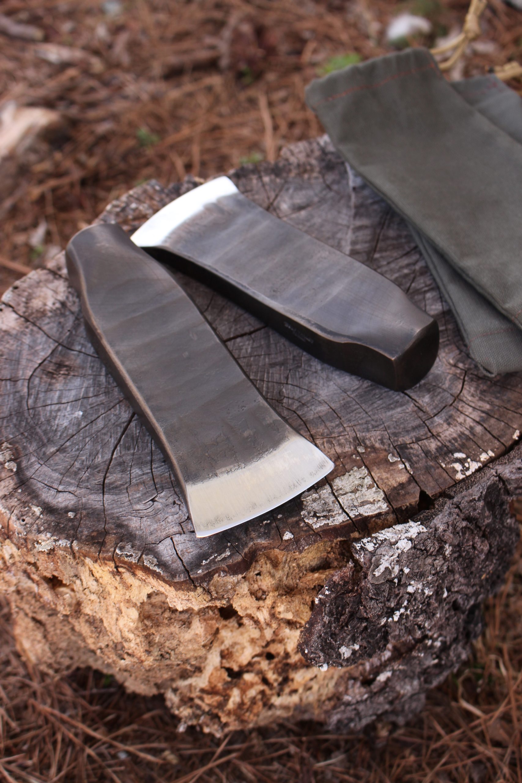 handmade, usa made, usa made axe, hatchet, chopping, wood chopping, outdoor, outdoorsman, survival, backwoodsman, hickory, axe made in america, axes made in the usa, ike bullington, wolf valley forge, valley forge, pack axe, back packing, camping, trail axe, hunting axe, trappers axe, camp axe, bush axe, belt axe, pack axe, leather shoulder rig, chopping axe, leather axe carrier, shoulder sling for axe, carpenter's axe, Wolf Valley Forge, Wolf Valley Forge axe release, Axe Wax, haversack, go bag, man purse, man bag, canvas bag, reenactor, reenacting, Trekker Axe, Axe Life