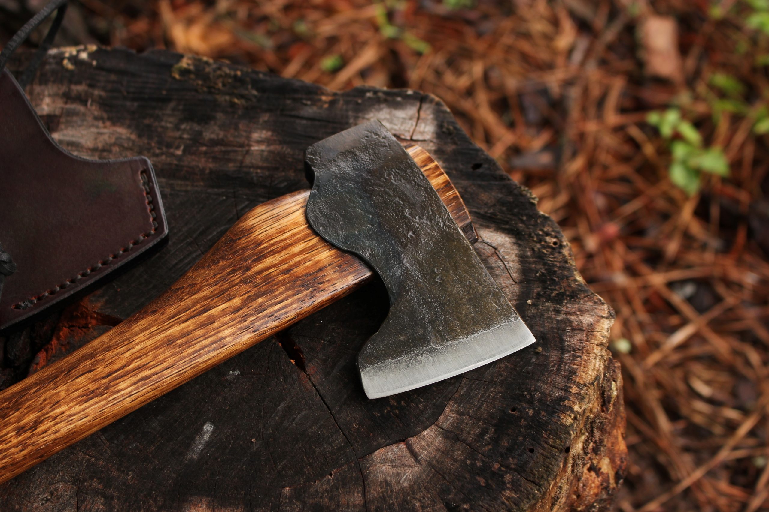 handmade, usa made, usa made axe, hatchet, chopping, wood chopping, outdoor, outdoorsman, survival, backwoodsman, hickory, axe made in america, axes made in the usa, ike bullington, wolf valley forge, valley forge, pack axe, back packing, camping, trail axe, hunting axe, trappers axe, camp axe, bush axe, belt axe, pack axe, leather shoulder rig, chopping axe, leather axe carrier, shoulder sling for axe, carpenter's axe, Wolf Valley Forge, Wolf Valley Forge axe release, Axe Wax, haversack, go back, man purse, man bag, canvas bag, reenactor, reenacting