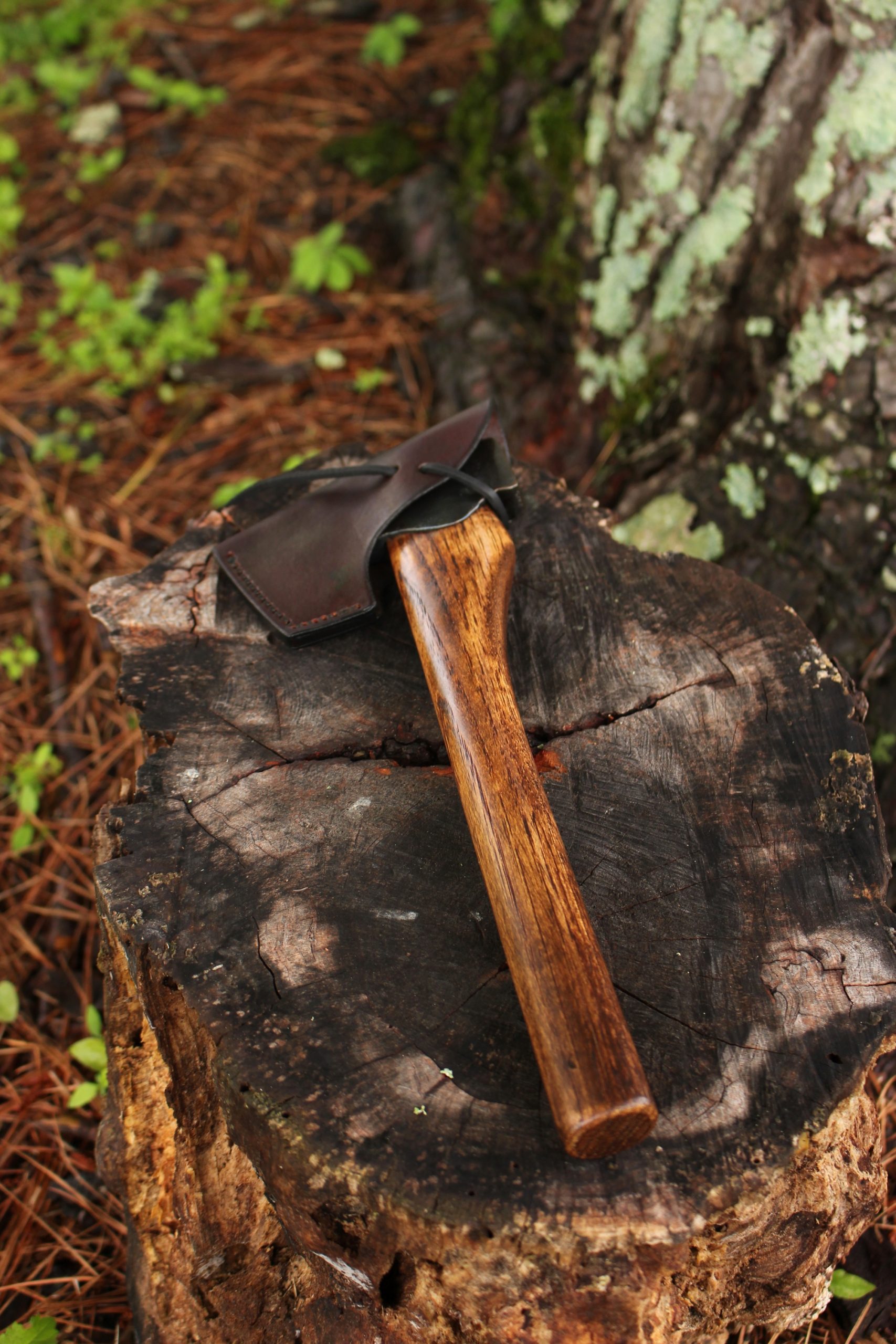 handmade, usa made, usa made axe, hatchet, chopping, wood chopping, outdoor, outdoorsman, survival, backwoodsman, hickory, axe made in america, axes made in the usa, ike bullington, wolf valley forge, valley forge, pack axe, back packing, camping, trail axe, hunting axe, trappers axe, camp axe, bush axe, belt axe, pack axe, leather shoulder rig, chopping axe, leather axe carrier, shoulder sling for axe, carpenter's axe, Wolf Valley Forge, Wolf Valley Forge axe release, Axe Wax, haversack, go back, man purse, man bag, canvas bag, reenactor, reenacting