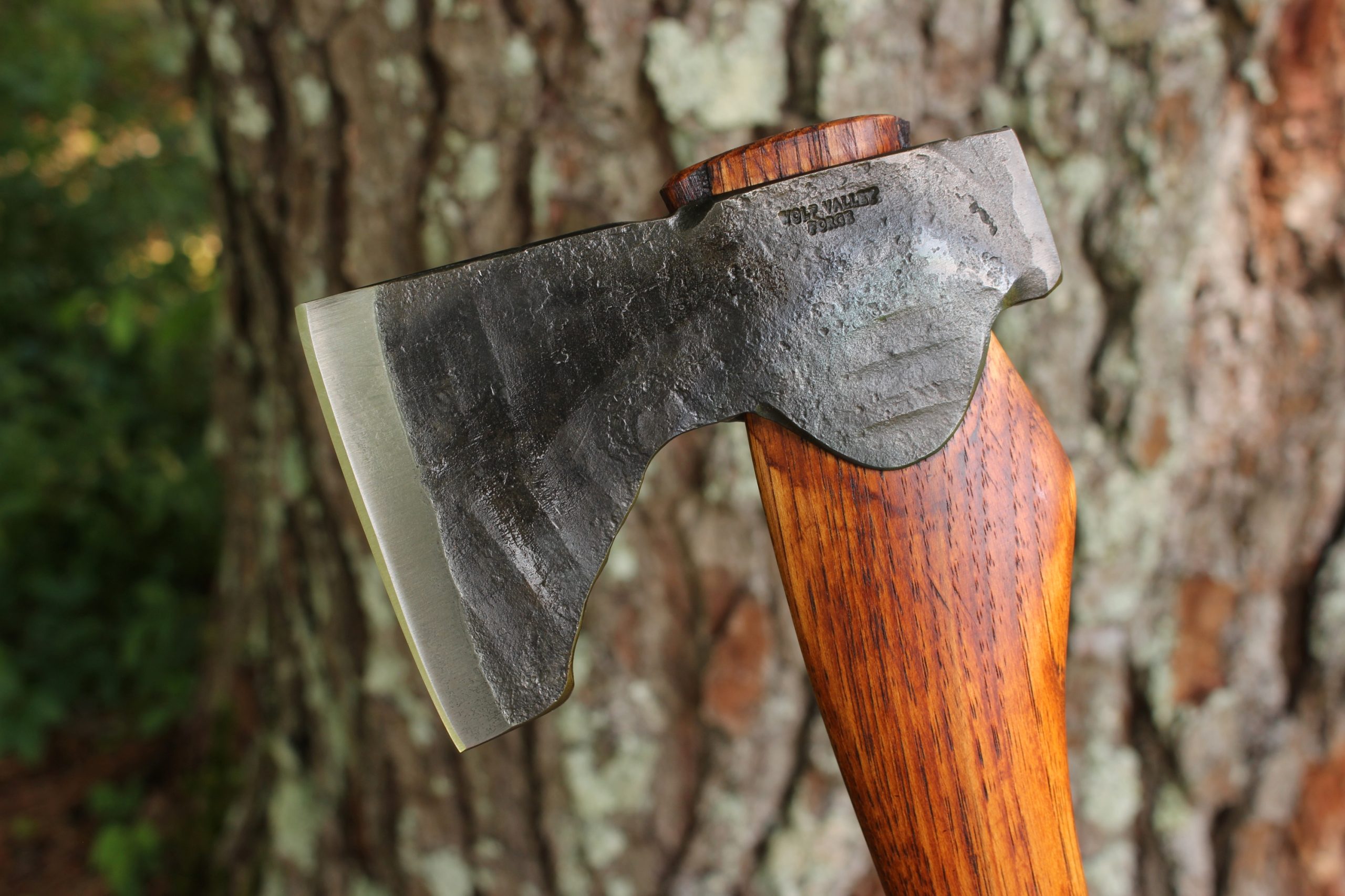 handmade, usa made, usa made axe, hatchet, chopping, wood chopping, outdoor, outdoorsman, survival, backwoodsman, hickory, axe made in amera, axes made in the usa, ike bullington, wolf valley forge, valley forge, pack axe, back packing, camping, trail axe, hunting axe, trappers axe, camp axe, bush axe, belt axe, pack axe, leather shoulder rig, chopping axe, leather axe carrier, shoulder sling for axe, Carpenter's Axe, New Wolf Valley Forge Axe Release, WVF