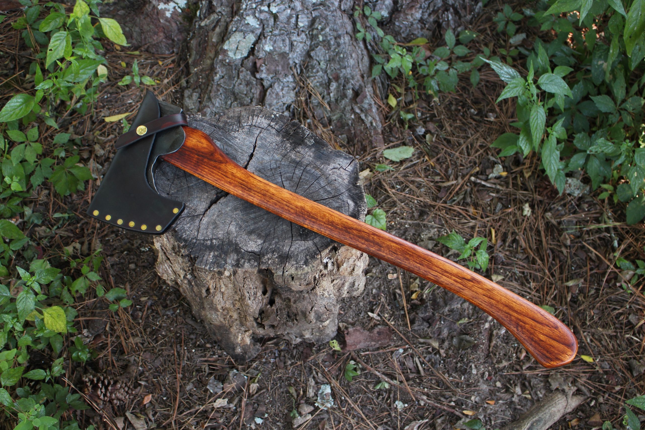 handmade, usa made, usa made axe, hatchet, chopping, wood chopping, outdoor, outdoorsman, survival, backwoodsman, hickory, axe made in amera, axes made in the usa, ike bullington, wolf valley forge, valley forge, pack axe, back packing, camping, trail axe, hunting axe, trappers axe, camp axe, bush axe, belt axe, pack axe, leather shoulder rig, chopping axe, leather axe carrier, shoulder sling for axe, Carpenter's Axe, New Wolf Valley Forge Axe Release, WVF