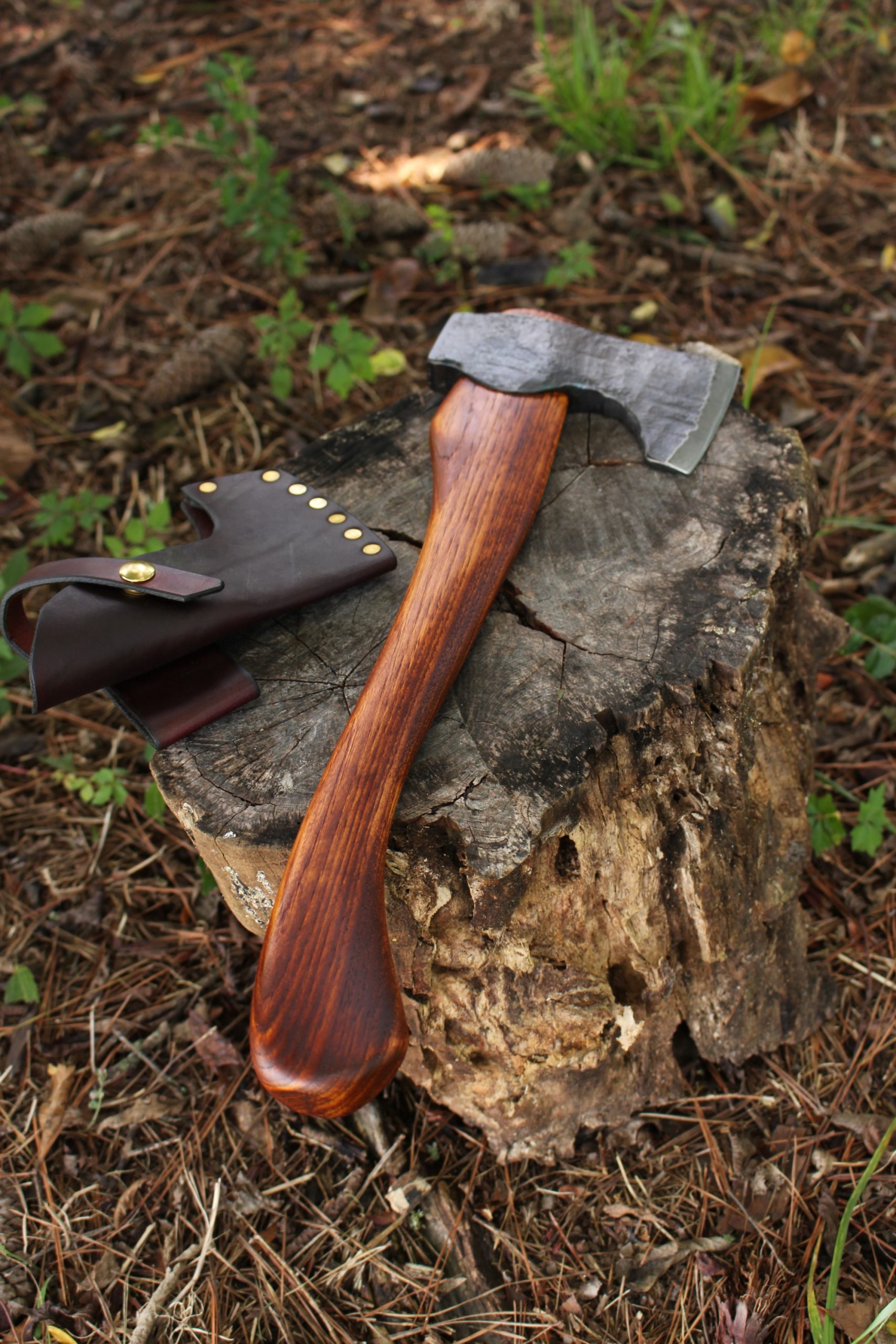 handmade, usa made, usa made axe, hatchet, chopping, wood chopping, outdoor, outdoorsman, survival, backwoodsman, hickory, axe made in america, axes made in the usa, ike bullington, wolf valley forge, valley forge, pack axe, back packing, camping, trail axe, hunting axe, trappers axe, camp axe, bush axe, belt axe, pack axe, leather shoulder rig, chopping axe, leather axe carrier, shoulder sling for axe, carpenter's axe, Wolf Valley Forge, Wolf Valley Forge axe release, Axe Wax, haversack, go back, man purse, man bag, canvas bag, reenactor, reenacting