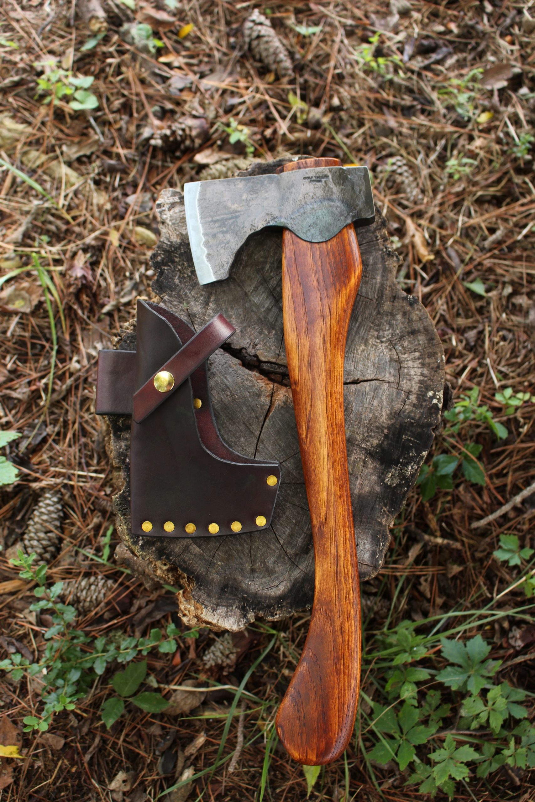 handmade, usa made, usa made axe, hatchet, chopping, wood chopping, outdoor, outdoorsman, survival, backwoodsman, hickory, axe made in america, axes made in the usa, ike bullington, wolf valley forge, valley forge, pack axe, back packing, camping, trail axe, hunting axe, trappers axe, camp axe, bush axe, belt axe, pack axe, leather shoulder rig, chopping axe, leather axe carrier, shoulder sling for axe, carpenter's axe, Wolf Valley Forge, Wolf Valley Forge axe release, Axe Wax, haversack, go back, man purse, man bag, canvas bag, reenactor, reenacting