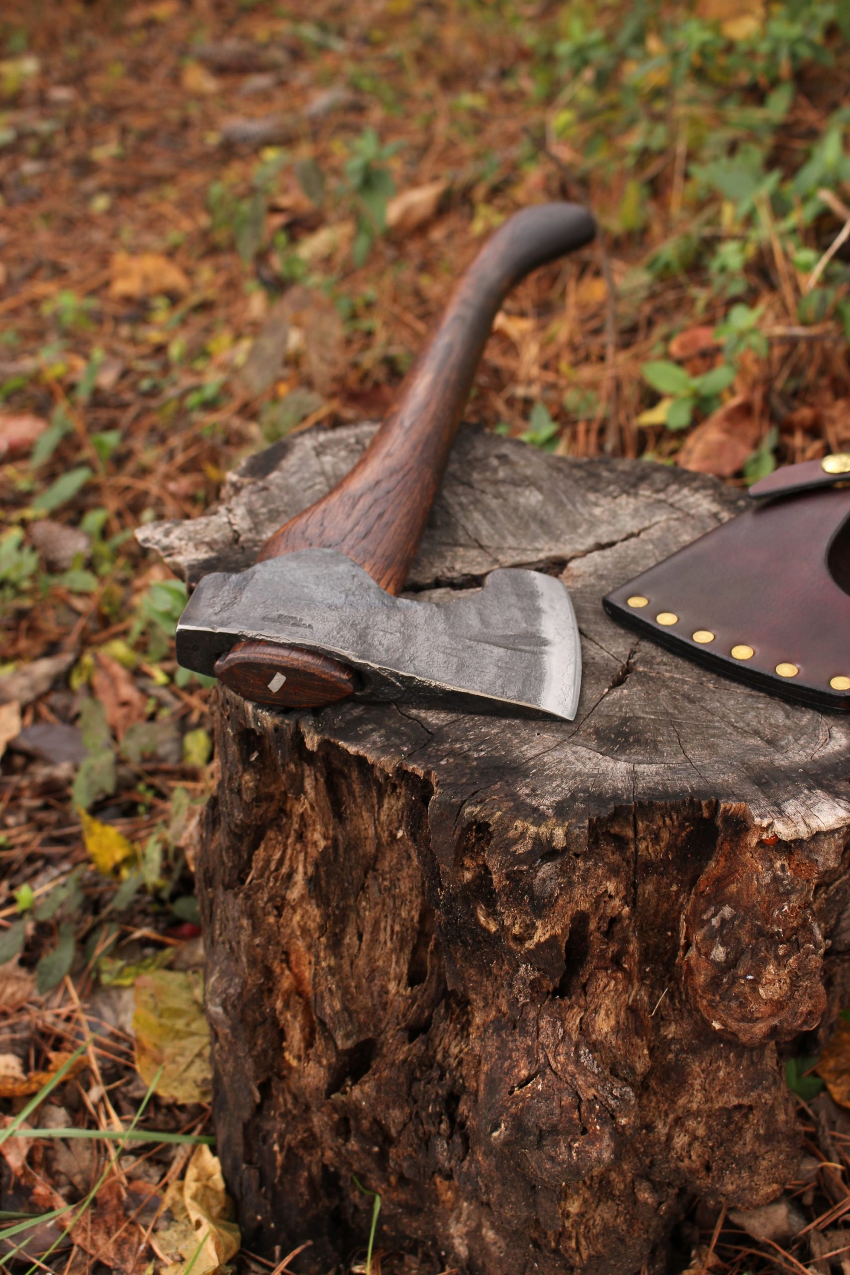 handmade, usa made, usa made axe, hatchet, chopping, wood chopping, outdoor, outdoorsman, survival, backwoodsman, hickory, axe made in america, axes made in the usa, ike bullington, wolf valley forge, valley forge, pack axe, back packing, camping, trail axe, hunting axe, trappers axe, camp axe, bush axe, belt axe, pack axe, leather shoulder rig, chopping axe, leather axe carrier, shoulder sling for axe, carpenter's axe, Wolf Valley Forge, Wolf Valley Forge axe release, Axe Wax, haversack, go back, man purse, man bag, canvas bag, reenactor, reenacting