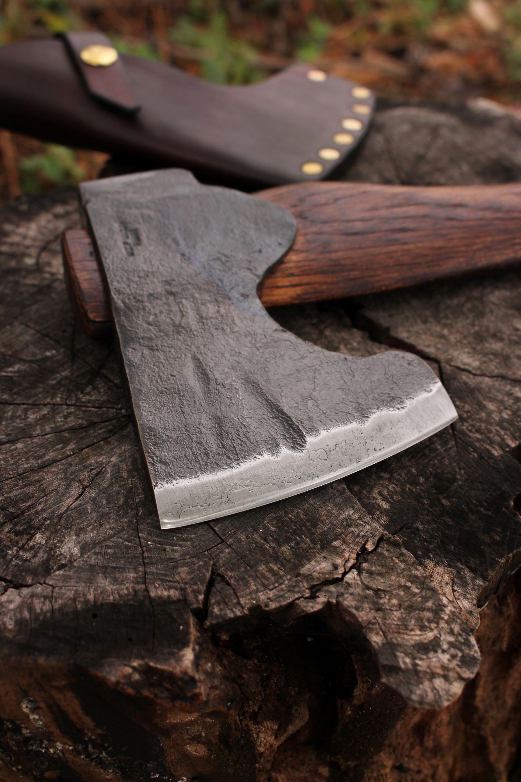 handmade, usa made, usa made axe, hatchet, chopping, wood chopping, outdoor, outdoorsman, survival, backwoodsman, hickory, axe made in america, axes made in the usa, ike bullington, wolf valley forge, valley forge, pack axe, back packing, camping, trail axe, hunting axe, trappers axe, camp axe, bush axe, belt axe, pack axe, leather shoulder rig, chopping axe, leather axe carrier, shoulder sling for axe, carpenter's axe, Wolf Valley Forge, Wolf Valley Forge axe release, Axe Wax, haversack, go back, man purse, man bag, canvas bag, reenactor, reenacting