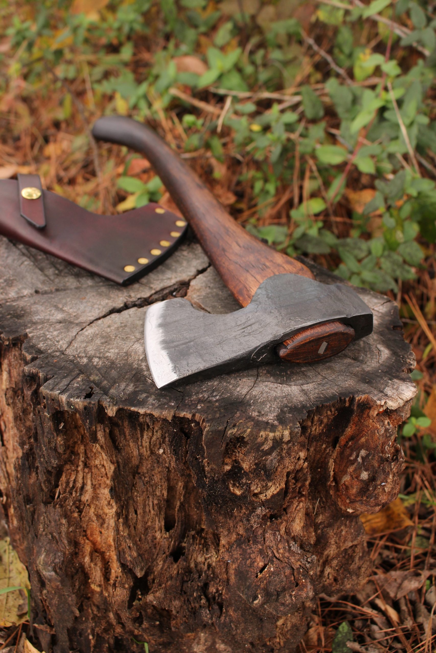 handmade, usa made, usa made axe, hatchet, chopping, wood chopping, outdoor, outdoorsman, survival, backwoodsman, hickory, axe made in america, axes made in the usa, ike bullington, wolf valley forge, valley forge, pack axe, back packing, camping, trail axe, hunting axe, trappers axe, camp axe, bush axe, belt axe, pack axe, leather shoulder rig, chopping axe, leather axe carrier, shoulder sling for axe, carpenter's axe, Wolf Valley Forge, Wolf Valley Forge axe release, Axe Wax, haversack, go back, man purse, man bag, canvas bag, reenactor, reenacting