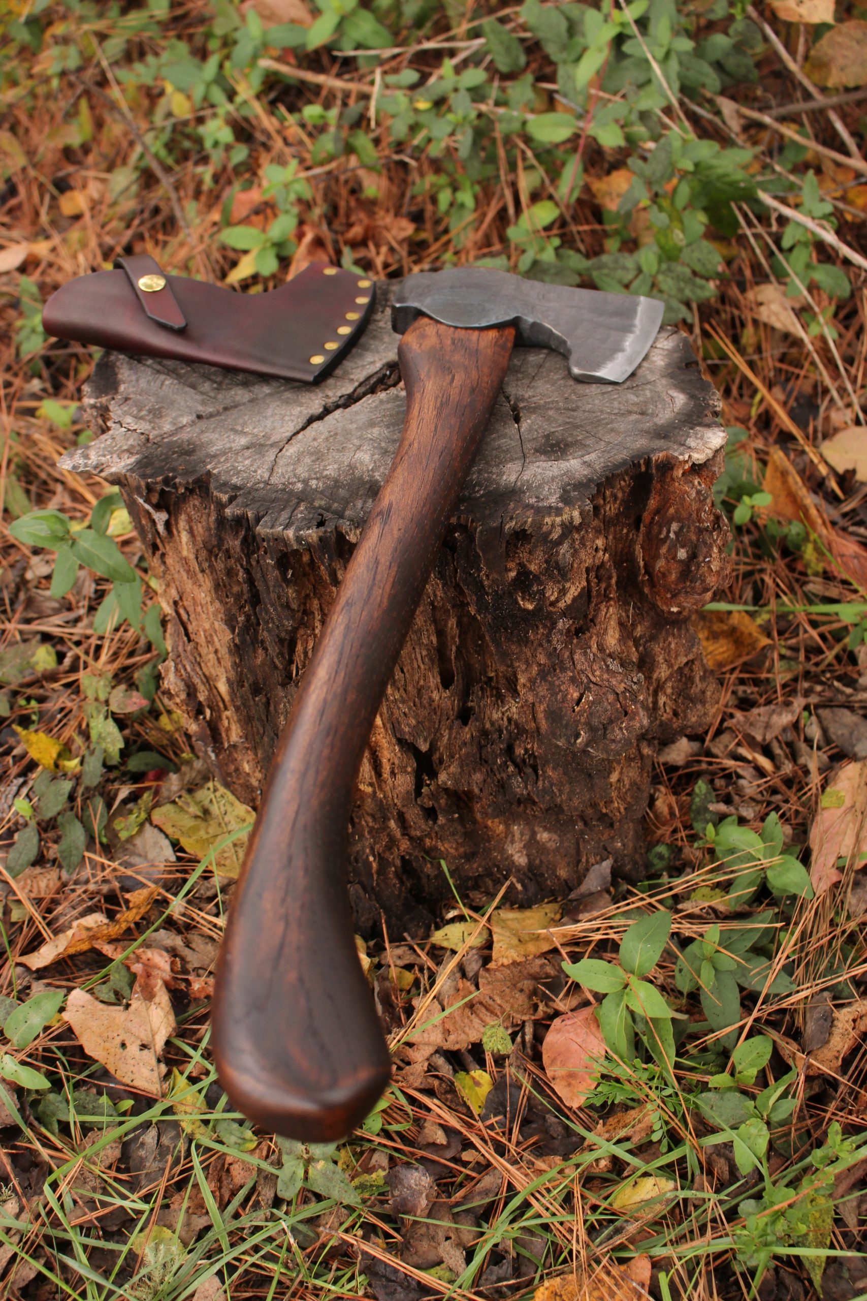handmade, usa made, usa made axe, hatchet, chopping, wood chopping, outdoor, outdoorsman, survival, backwoodsman, hickory, axe made in america, axes made in the usa, ike bullington, wolf valley forge, valley forge, pack axe, back packing, camping, trail axe, hunting axe, trappers axe, camp axe, bush axe, belt axe, pack axe, leather shoulder rig, chopping axe, leather axe carrier, shoulder sling for axe, carpenter's axe, Wolf Valley Forge, Wolf Valley Forge axe release, Axe Wax, haversack, go back, man purse, man bag, canvas bag, reenactor, reenacting