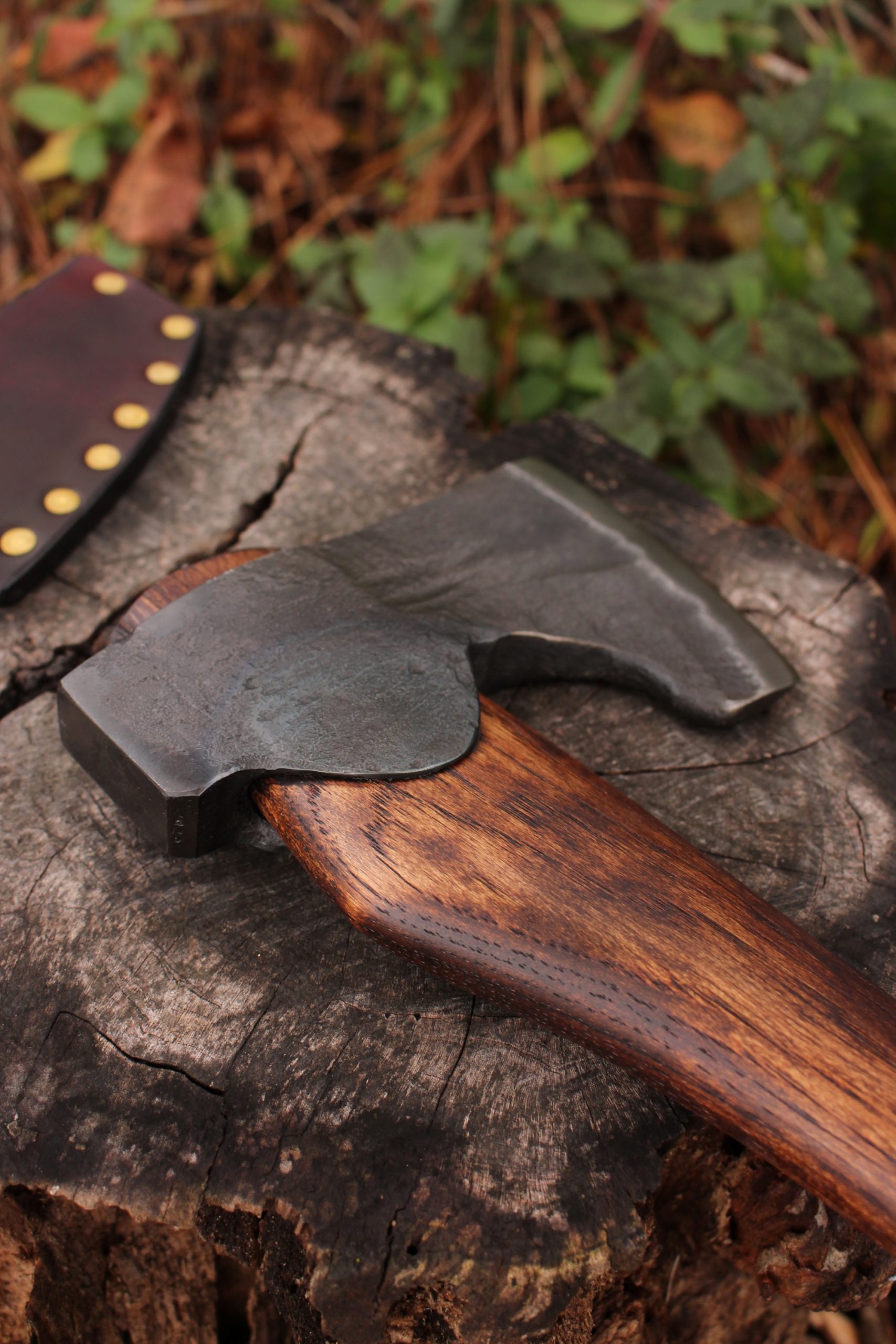 handmade, usa made, usa made axe, hatchet, chopping, wood chopping, outdoor, outdoorsman, survival, backwoodsman, hickory, axe made in america, axes made in the usa, ike bullington, wolf valley forge, valley forge, pack axe, back packing, camping, trail axe, hunting axe, trappers axe, camp axe, bush axe, belt axe, pack axe, leather shoulder rig, chopping axe, leather axe carrier, shoulder sling for axe, carpenter's axe, Wolf Valley Forge, Wolf Valley Forge axe release, Axe Wax, haversack, go back, man purse, man bag, canvas bag, reenactor, reenacting