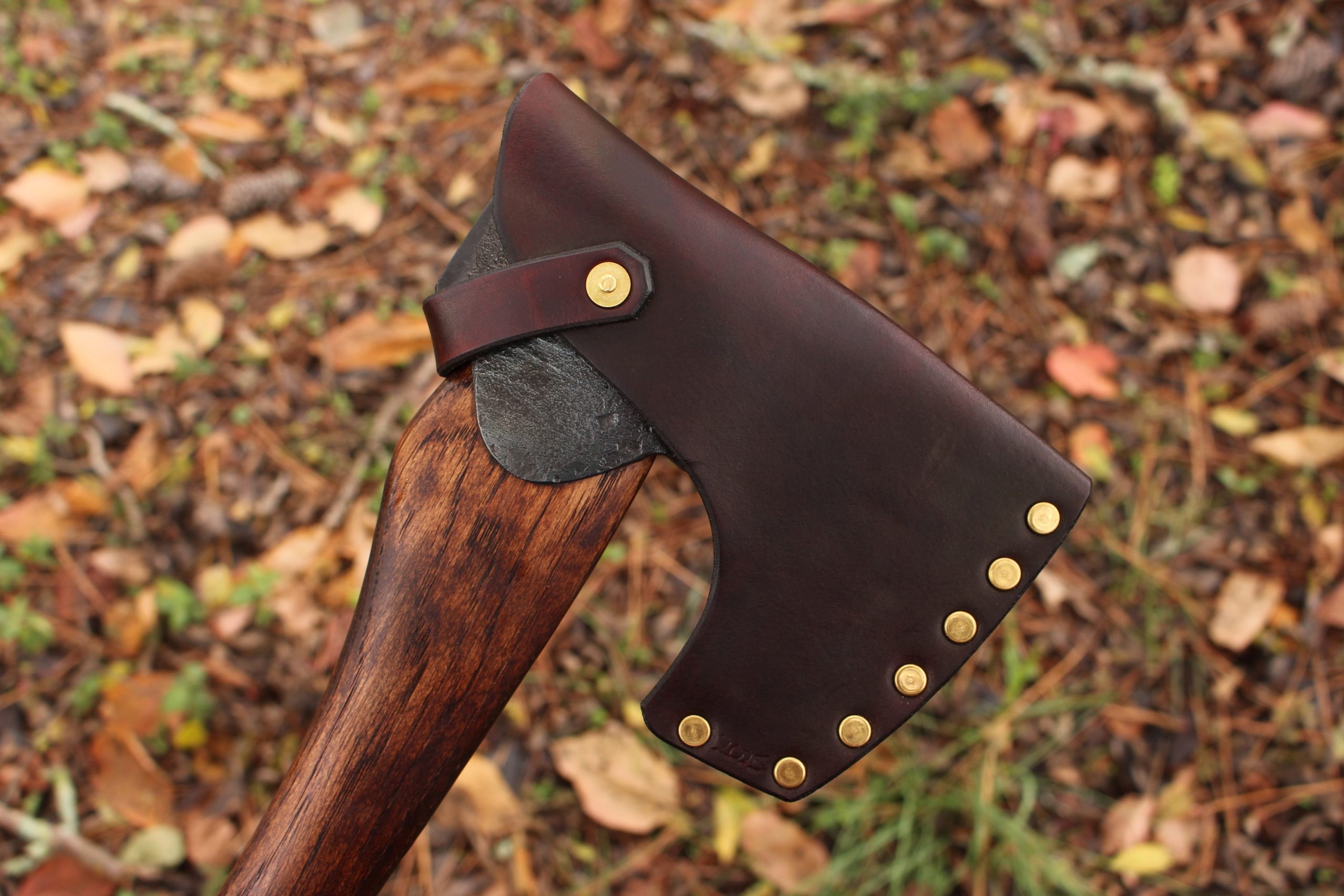 handmade, usa made, usa made axe, hatchet, chopping, wood chopping, outdoor, outdoorsman, survival, backwoodsman, hickory, axe made in america, axes made in the usa, ike bullington, wolf valley forge, valley forge, pack axe, back packing, camping, trail axe, hunting axe, trappers axe, camp axe, bush axe, belt axe, pack axe, leather shoulder rig, chopping axe, leather axe carrier, shoulder sling for axe, carpenter's axe, Wolf Valley Forge, Wolf Valley Forge axe release, Axe Wax, haversack, go back, man purse, man bag, canvas bag, reenactor, reenacting
