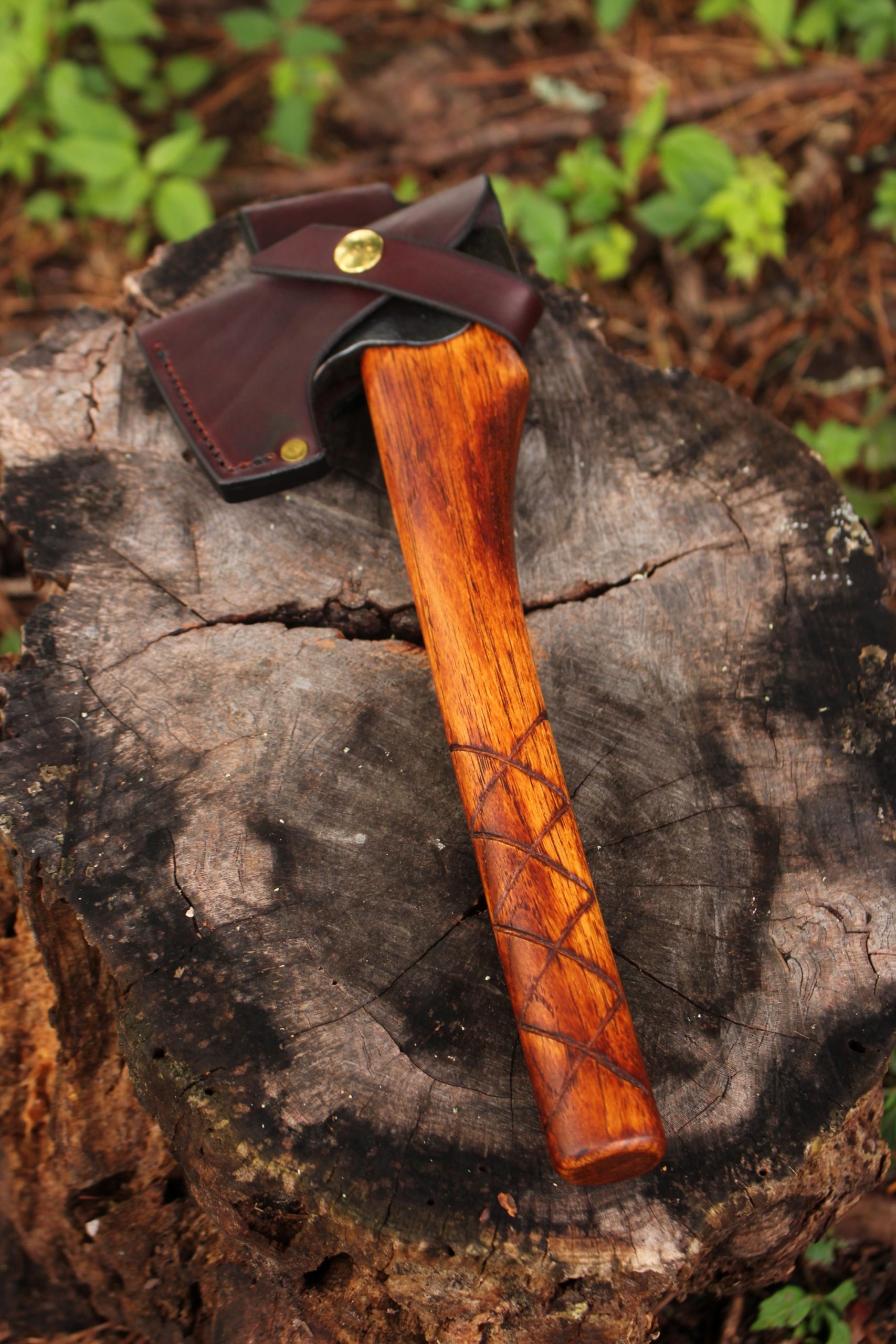 handmade, usa made, usa made axe, hatchet, chopping, wood chopping, outdoor, outdoorsman, survival, backwoodsman, hickory, axe made in america, axes made in the usa, ike bullington, wolf valley forge, valley forge, pack axe, back packing, camping, trail axe, hunting axe, trappers axe, camp axe, bush axe, belt axe, pack axe, leather shoulder rig, chopping axe, leather axe carrier, shoulder sling for axe, carpenter's axe, Wolf Valley Forge, Wolf Valley Forge axe release, Axe Wax, haversack, go back, man purse, man bag, canvas bag, reenactor, reenacting