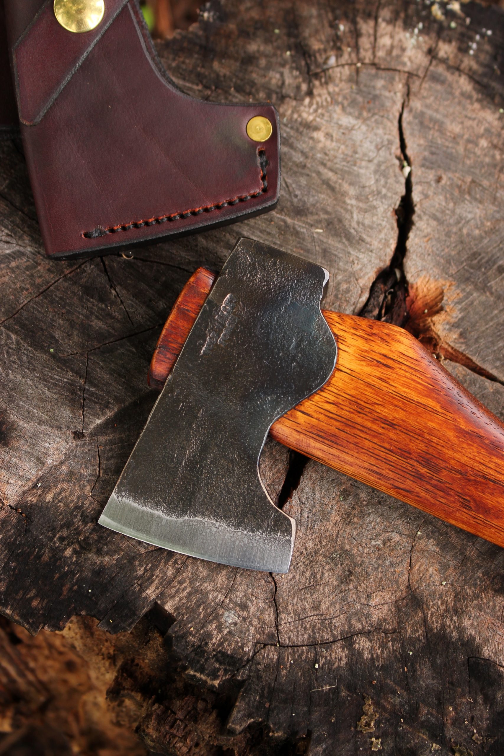 handmade, usa made, usa made axe, hatchet, chopping, wood chopping, outdoor, outdoorsman, survival, backwoodsman, hickory, axe made in america, axes made in the usa, ike bullington, wolf valley forge, valley forge, pack axe, back packing, camping, trail axe, hunting axe, trappers axe, camp axe, bush axe, belt axe, pack axe, leather shoulder rig, chopping axe, leather axe carrier, shoulder sling for axe, carpenter's axe, Wolf Valley Forge, Wolf Valley Forge axe release, Axe Wax, haversack, go back, man purse, man bag, canvas bag, reenactor, reenacting