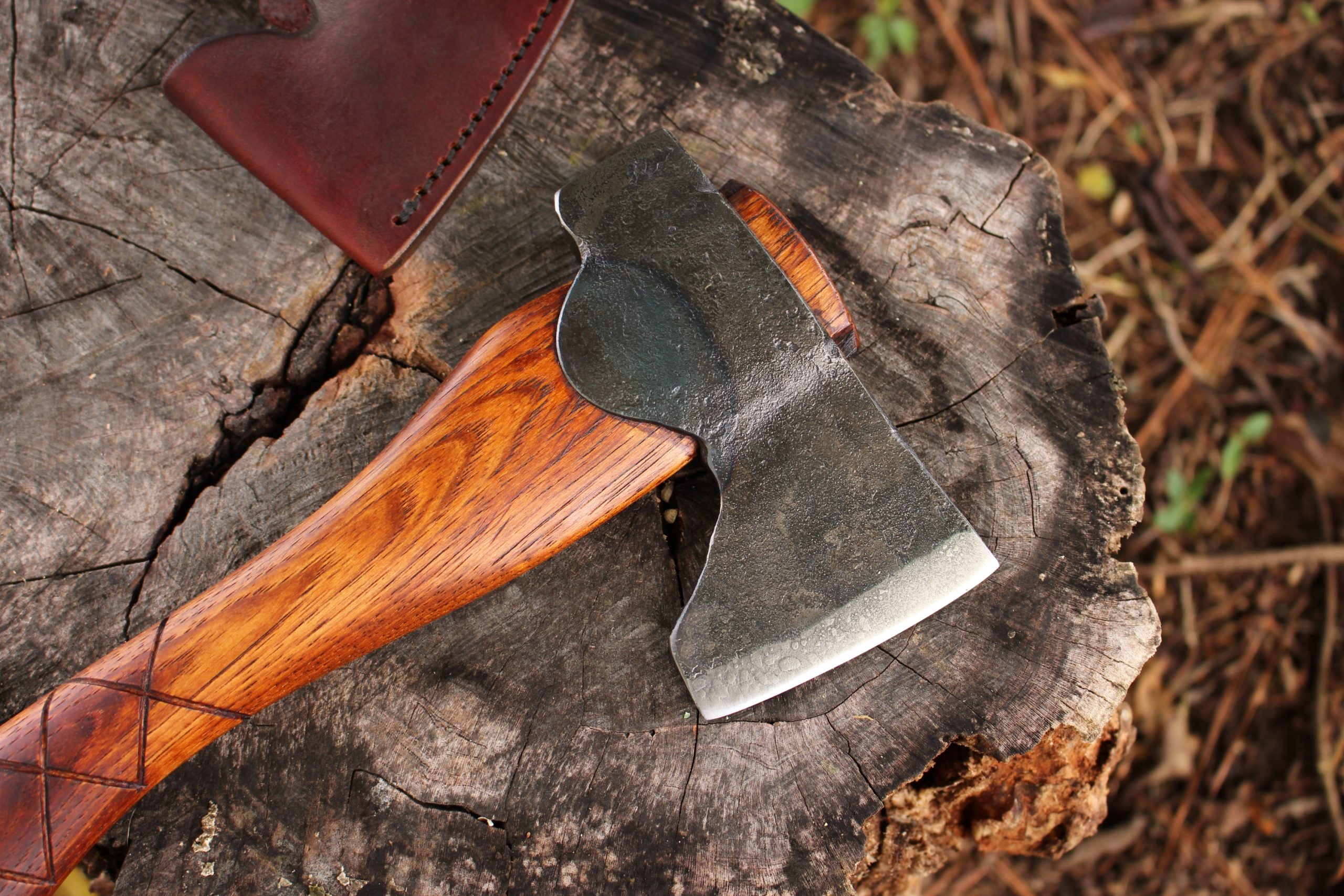 handmade, usa made, usa made axe, hatchet, chopping, wood chopping, outdoor, outdoorsman, survival, backwoodsman, hickory, axe made in america, axes made in the usa, ike bullington, wolf valley forge, valley forge, pack axe, back packing, camping, trail axe, hunting axe, trappers axe, camp axe, bush axe, belt axe, pack axe, leather shoulder rig, chopping axe, leather axe carrier, shoulder sling for axe, carpenter's axe, Wolf Valley Forge, Wolf Valley Forge axe release, Axe Wax, haversack, go back, man purse, man bag, canvas bag, reenactor, reenacting