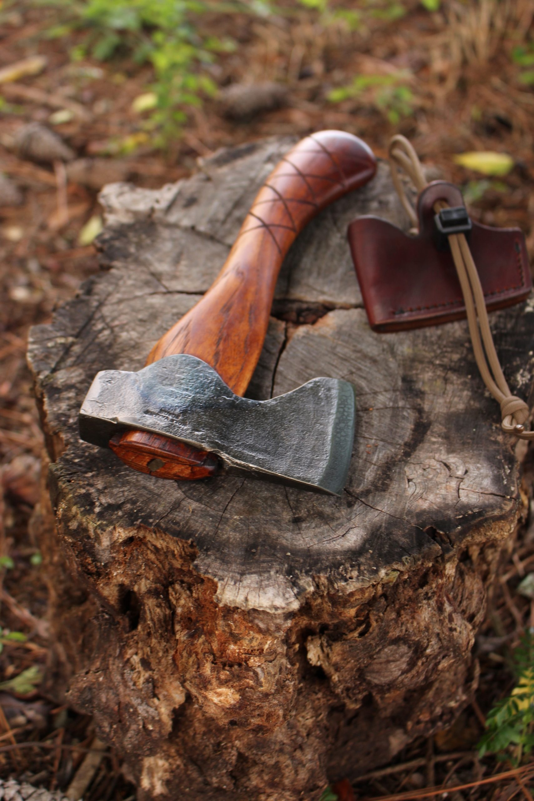 handmade, usa made, usa made axe, hatchet, chopping, wood chopping, outdoor, outdoorsman, survival, backwoodsman, hickory, axe made in america, axes made in the usa, ike bullington, wolf valley forge, valley forge, pack axe, back packing, camping, trail axe, hunting axe, trappers axe, camp axe, bush axe, belt axe, pack axe, leather shoulder rig, chopping axe, leather axe carrier, shoulder sling for axe, carpenter's axe, Wolf Valley Forge, Wolf Valley Forge axe release, Axe Wax, haversack, go back, man purse, man bag, canvas bag, reenactor, reenacting