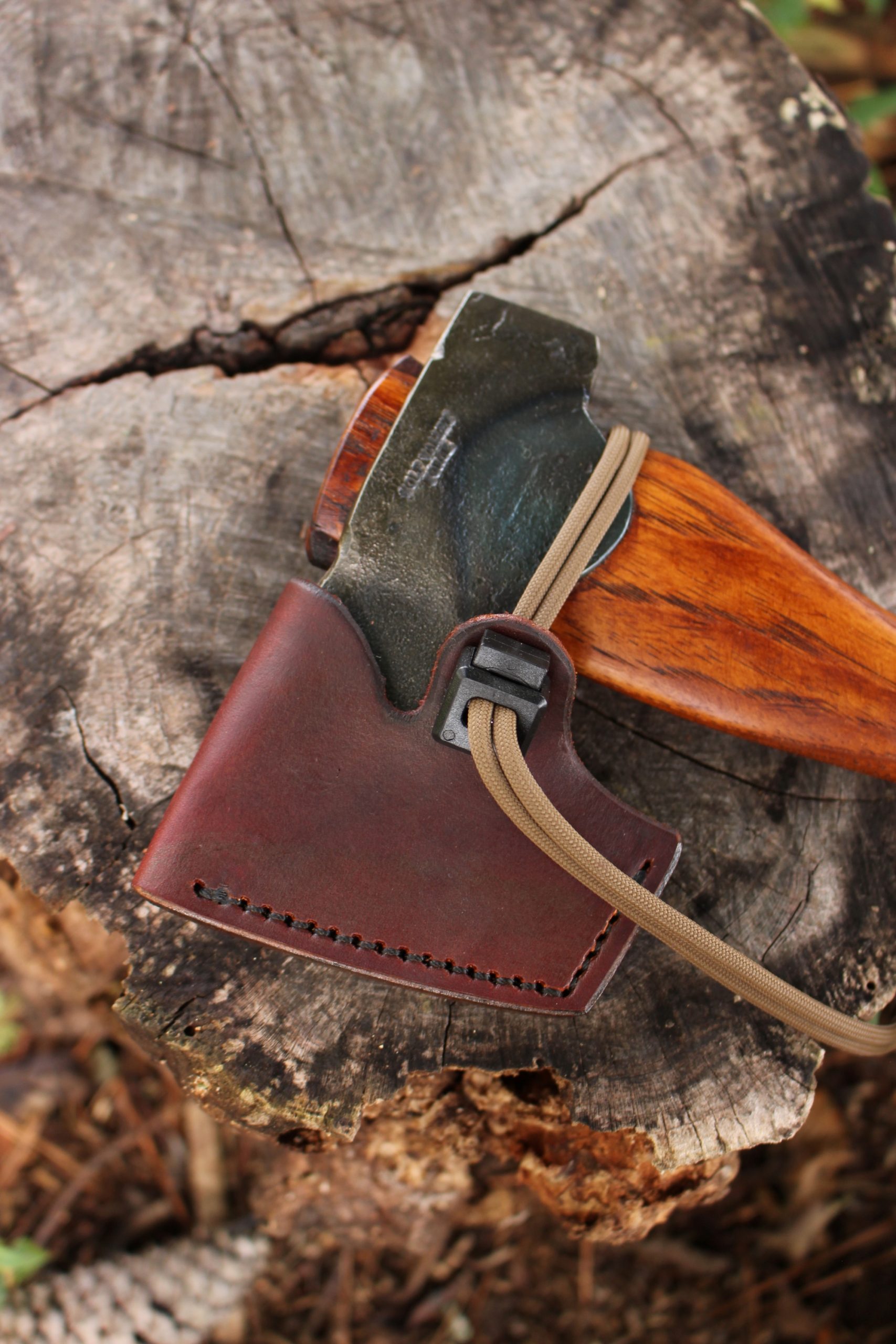 handmade, usa made, usa made axe, hatchet, chopping, wood chopping, outdoor, outdoorsman, survival, backwoodsman, hickory, axe made in america, axes made in the usa, ike bullington, wolf valley forge, valley forge, pack axe, back packing, camping, trail axe, hunting axe, trappers axe, camp axe, bush axe, belt axe, pack axe, leather shoulder rig, chopping axe, leather axe carrier, shoulder sling for axe, carpenter's axe, Wolf Valley Forge, Wolf Valley Forge axe release, Axe Wax, haversack, go back, man purse, man bag, canvas bag, reenactor, reenacting