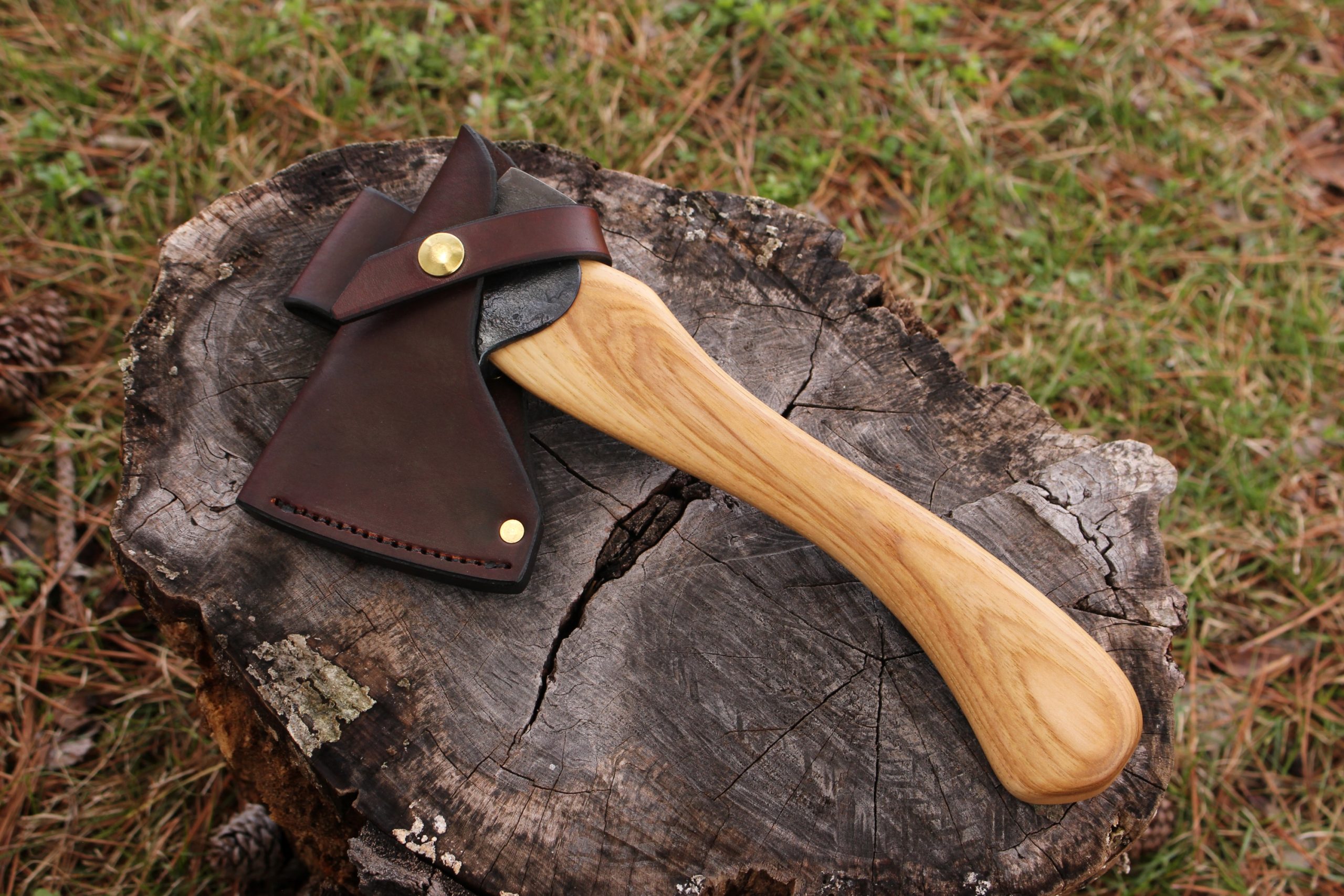 handmade, usa made, usa made axe, hatchet, chopping, wood chopping, outdoor, outdoorsman, survival, backwoodsman, hickory, axe made in america, axes made in the usa, ike bullington, wolf valley forge, valley forge, pack axe, back packing, camping, trail axe, hunting axe, trappers axe, camp axe, bush axe, belt axe, pack axe, leather shoulder rig, chopping axe, leather axe carrier, shoulder sling for axe, carpenter's axe, Wolf Valley Forge, Wolf Valley Forge axe release, Axe Wax, haversack, go back, man purse, man bag, canvas bag, reenactor, reenacting