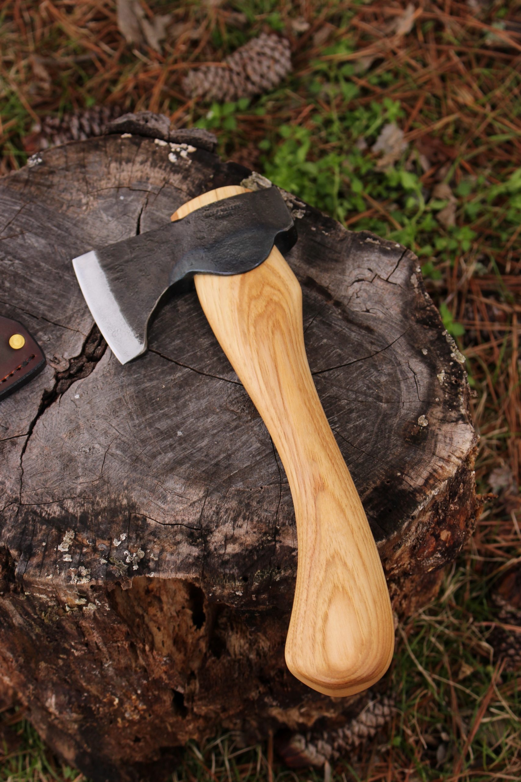 handmade, usa made, usa made axe, hatchet, chopping, wood chopping, outdoor, outdoorsman, survival, backwoodsman, hickory, axe made in america, axes made in the usa, ike bullington, wolf valley forge, valley forge, pack axe, back packing, camping, trail axe, hunting axe, trappers axe, camp axe, bush axe, belt axe, pack axe, leather shoulder rig, chopping axe, leather axe carrier, shoulder sling for axe, carpenter's axe, Wolf Valley Forge, Wolf Valley Forge axe release, Axe Wax, haversack, go back, man purse, man bag, canvas bag, reenactor, reenacting