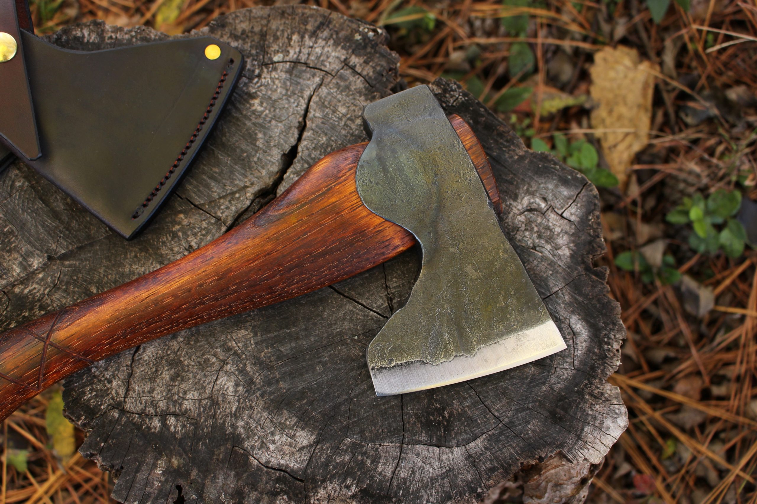 handmade, usa made, usa made axe, hatchet, chopping, wood chopping, outdoor, outdoorsman, survival, backwoodsman, hickory, axe made in america, axes made in the usa, ike bullington, wolf valley forge, valley forge, pack axe, back packing, camping, trail axe, hunting axe, trappers axe, camp axe, bush axe, belt axe, pack axe, leather shoulder rig, chopping axe, leather axe carrier, shoulder sling for axe, carpenter's axe, Wolf Valley Forge, Wolf Valley Forge axe release, Axe Wax, haversack, go back, man purse, man bag, canvas bag, reenactor, reenacting