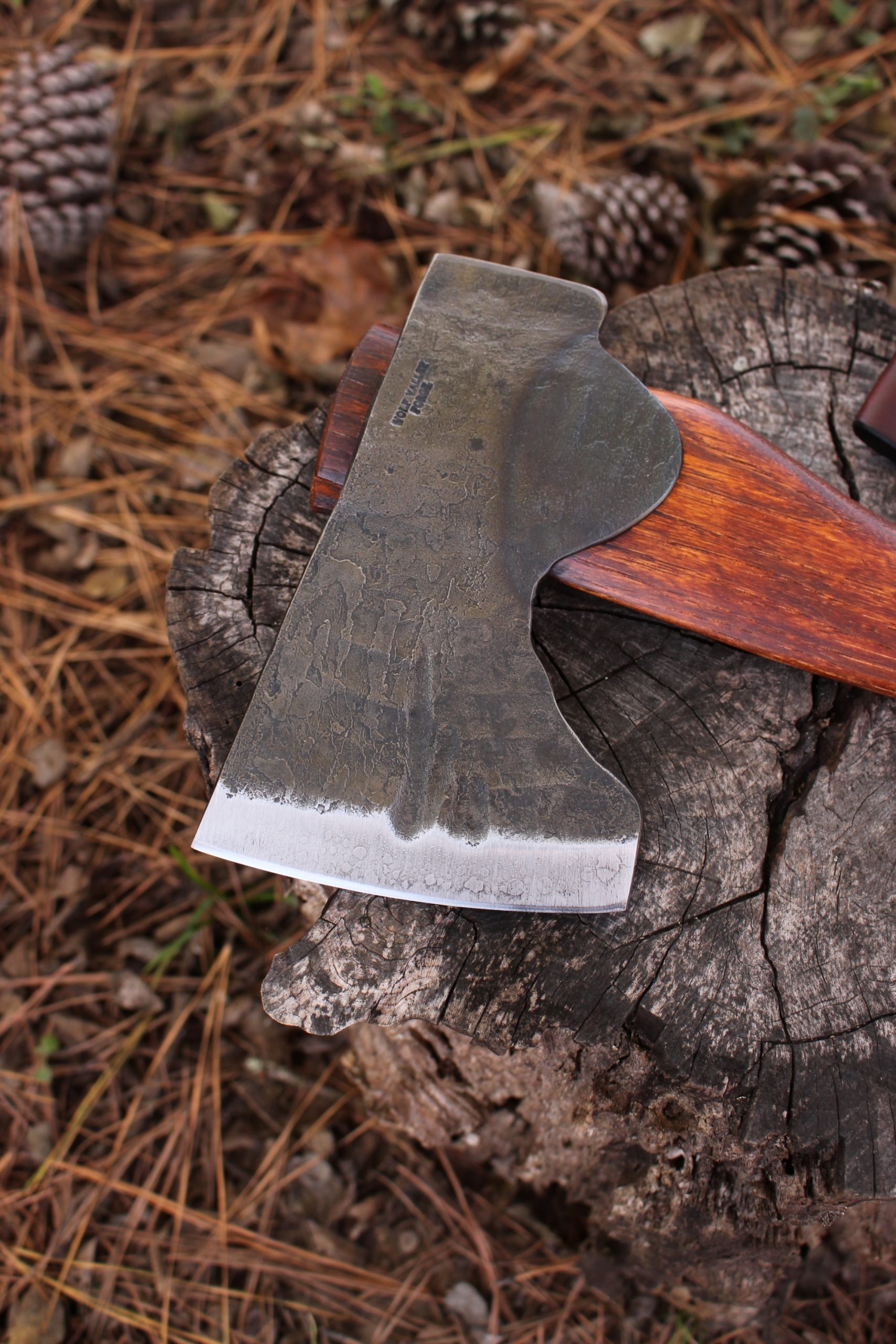 handmade, usa made, usa made axe, hatchet, chopping, wood chopping, outdoor, outdoorsman, survival, backwoodsman, hickory, axe made in america, axes made in the usa, ike bullington, wolf valley forge, valley forge, pack axe, back packing, camping, trail axe, hunting axe, trappers axe, camp axe, bush axe, belt axe, pack axe, leather shoulder rig, chopping axe, leather axe carrier, shoulder sling for axe, carpenter's axe, Wolf Valley Forge, Wolf Valley Forge axe release, Axe Wax, haversack, go back, man purse, man bag, canvas bag, reenactor, reenacting, Trekker Axe, Axe Life