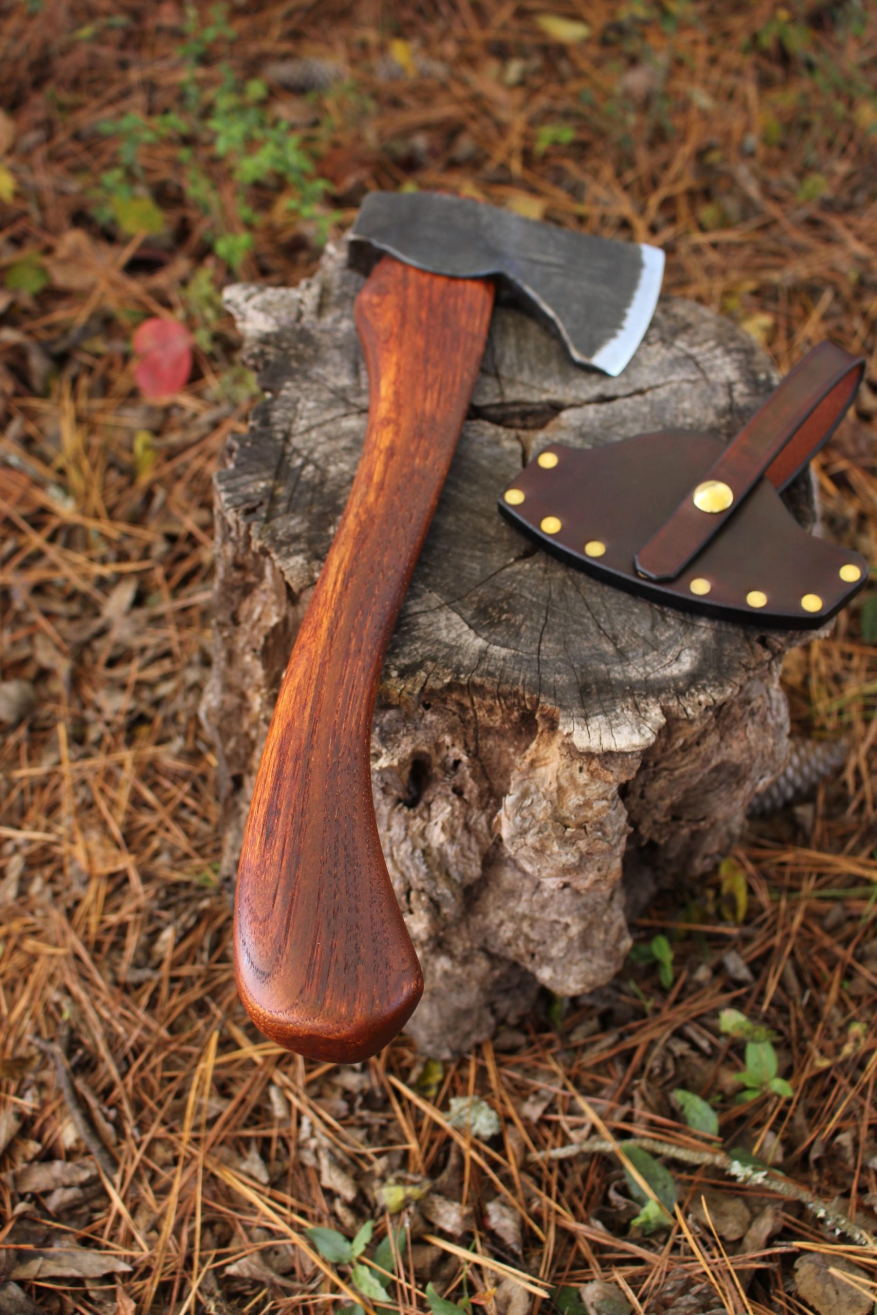 handmade, usa made, usa made axe, hatchet, chopping, wood chopping, outdoor, outdoorsman, survival, backwoodsman, hickory, axe made in america, axes made in the usa, ike bullington, wolf valley forge, valley forge, pack axe, back packing, camping, trail axe, hunting axe, trappers axe, camp axe, bush axe, belt axe, pack axe, leather shoulder rig, chopping axe, leather axe carrier, shoulder sling for axe, carpenter's axe, Wolf Valley Forge, Wolf Valley Forge axe release, Axe Wax, haversack, go back, man purse, man bag, canvas bag, reenactor, reenacting