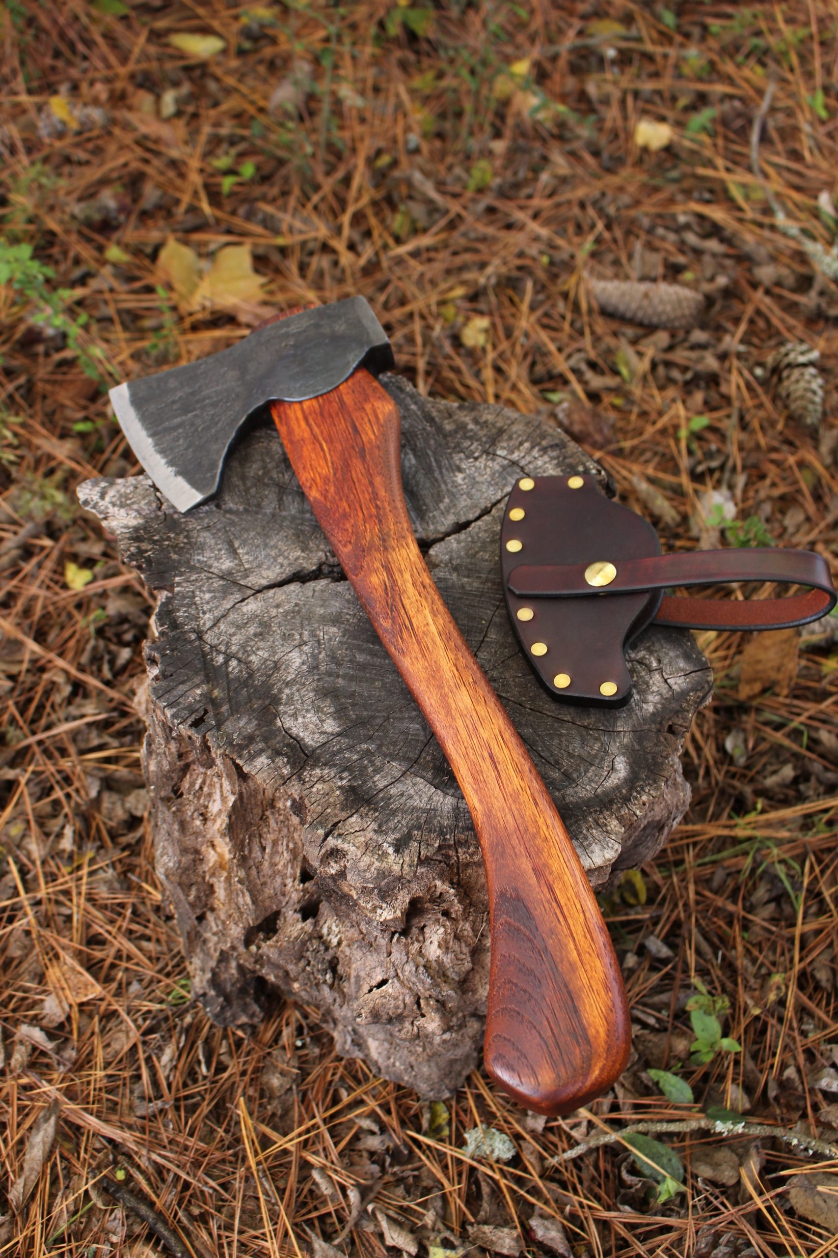 handmade, usa made, usa made axe, hatchet, chopping, wood chopping, outdoor, outdoorsman, survival, backwoodsman, hickory, axe made in america, axes made in the usa, ike bullington, wolf valley forge, valley forge, pack axe, back packing, camping, trail axe, hunting axe, trappers axe, camp axe, bush axe, belt axe, pack axe, leather shoulder rig, chopping axe, leather axe carrier, shoulder sling for axe, carpenter's axe, Wolf Valley Forge, Wolf Valley Forge axe release, Axe Wax, haversack, go back, man purse, man bag, canvas bag, reenactor, reenacting