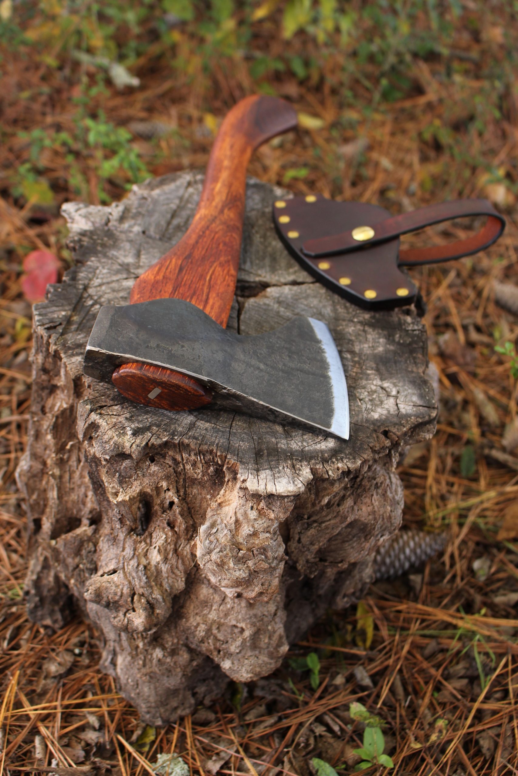 handmade, usa made, usa made axe, hatchet, chopping, wood chopping, outdoor, outdoorsman, survival, backwoodsman, hickory, axe made in america, axes made in the usa, ike bullington, wolf valley forge, valley forge, pack axe, back packing, camping, trail axe, hunting axe, trappers axe, camp axe, bush axe, belt axe, pack axe, leather shoulder rig, chopping axe, leather axe carrier, shoulder sling for axe, carpenter's axe, Wolf Valley Forge, Wolf Valley Forge axe release, Axe Wax, haversack, go back, man purse, man bag, canvas bag, reenactor, reenacting
