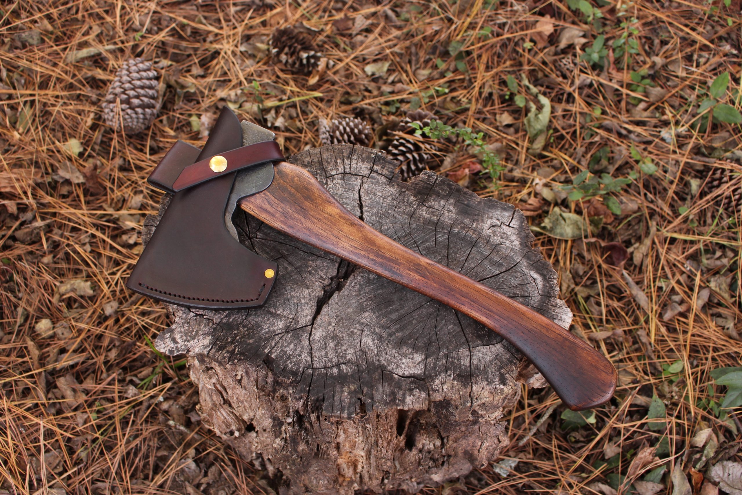 handmade, usa made, usa made axe, hatchet, chopping, wood chopping, outdoor, outdoorsman, survival, backwoodsman, hickory, axe made in america, axes made in the usa, ike bullington, wolf valley forge, valley forge, pack axe, back packing, camping, trail axe, hunting axe, trappers axe, camp axe, bush axe, belt axe, pack axe, leather shoulder rig, chopping axe, leather axe carrier, shoulder sling for axe, carpenter's axe, Wolf Valley Forge, Wolf Valley Forge axe release, Axe Wax, haversack, go back, man purse, man bag, canvas bag, reenactor, reenacting, handforged