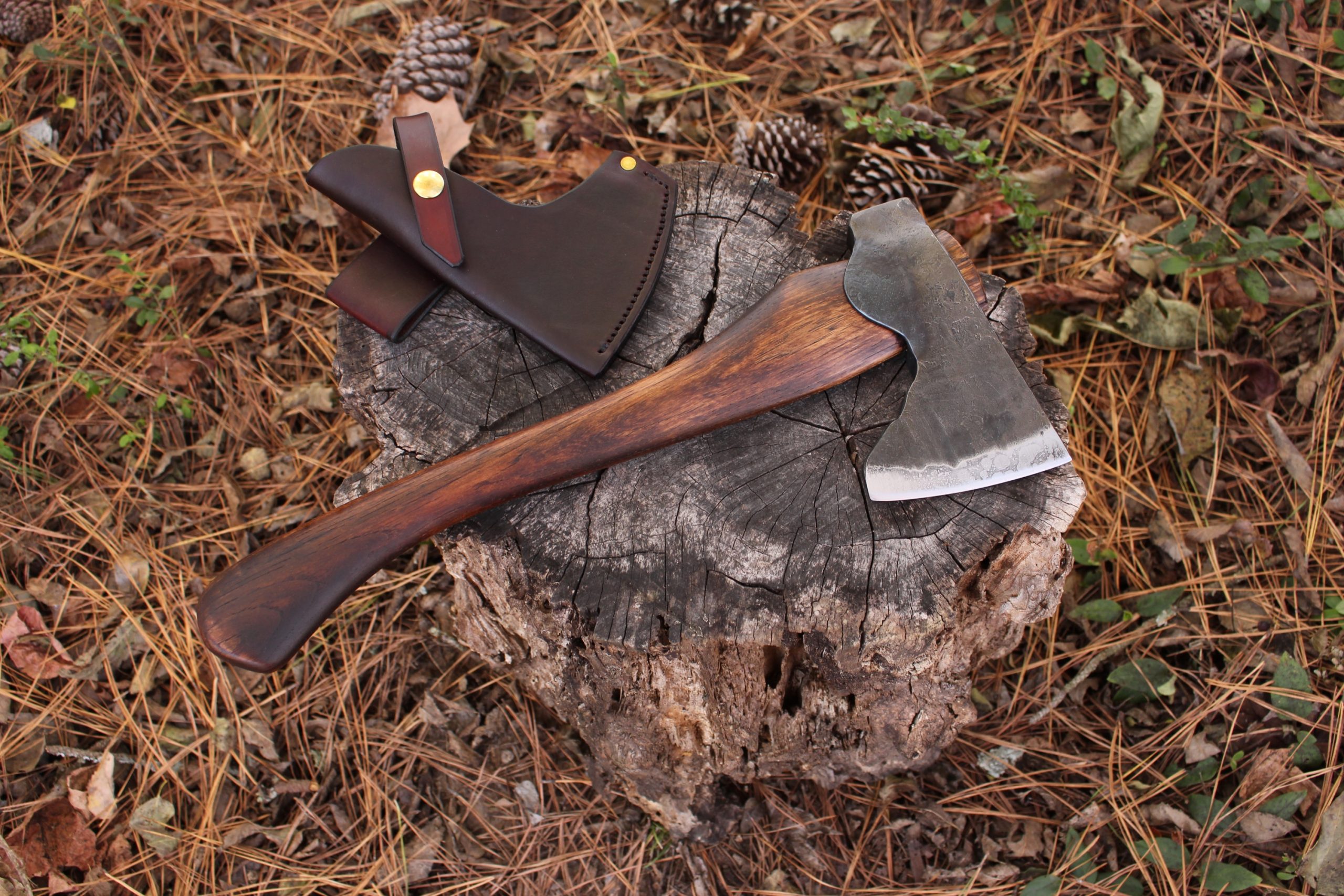 handmade, usa made, usa made axe, hatchet, chopping, wood chopping, outdoor, outdoorsman, survival, backwoodsman, hickory, axe made in america, axes made in the usa, ike bullington, wolf valley forge, valley forge, pack axe, back packing, camping, trail axe, hunting axe, trappers axe, camp axe, bush axe, belt axe, pack axe, leather shoulder rig, chopping axe, leather axe carrier, shoulder sling for axe, carpenter's axe, Wolf Valley Forge, Wolf Valley Forge axe release, Axe Wax, haversack, go back, man purse, man bag, canvas bag, reenactor, reenacting, handforged